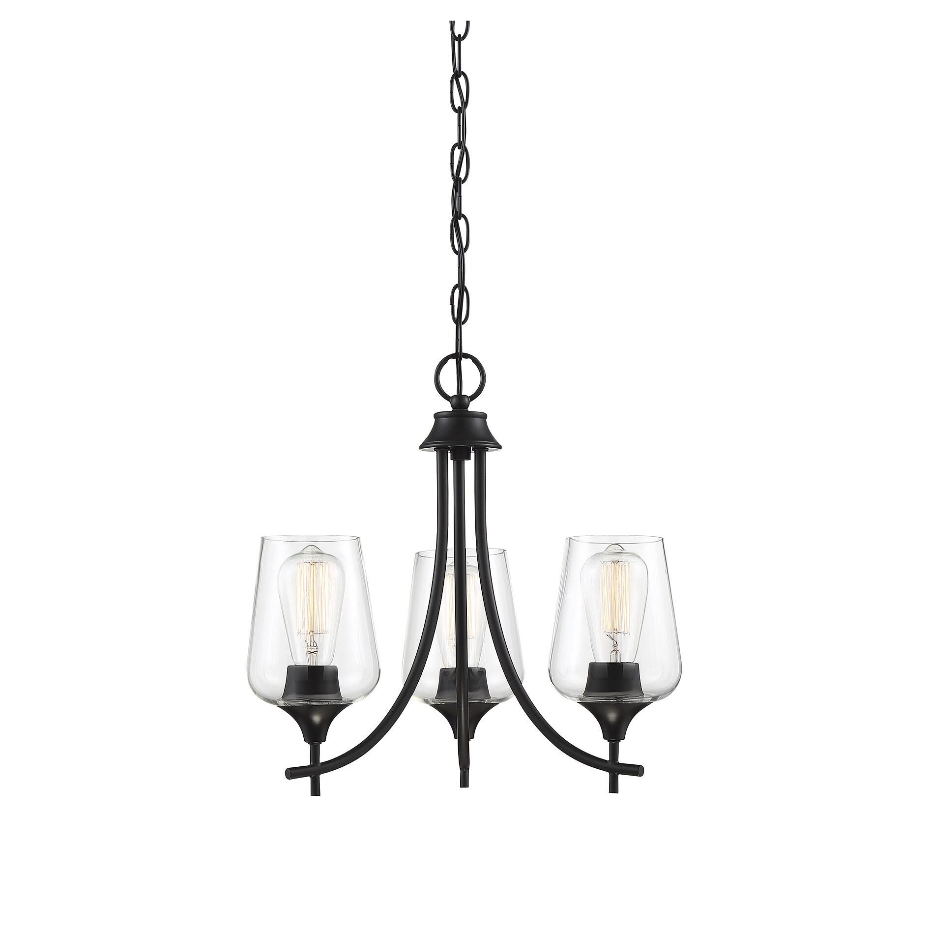 Octave 18 Inch 3 Light Mini Chandelier by Savoy House