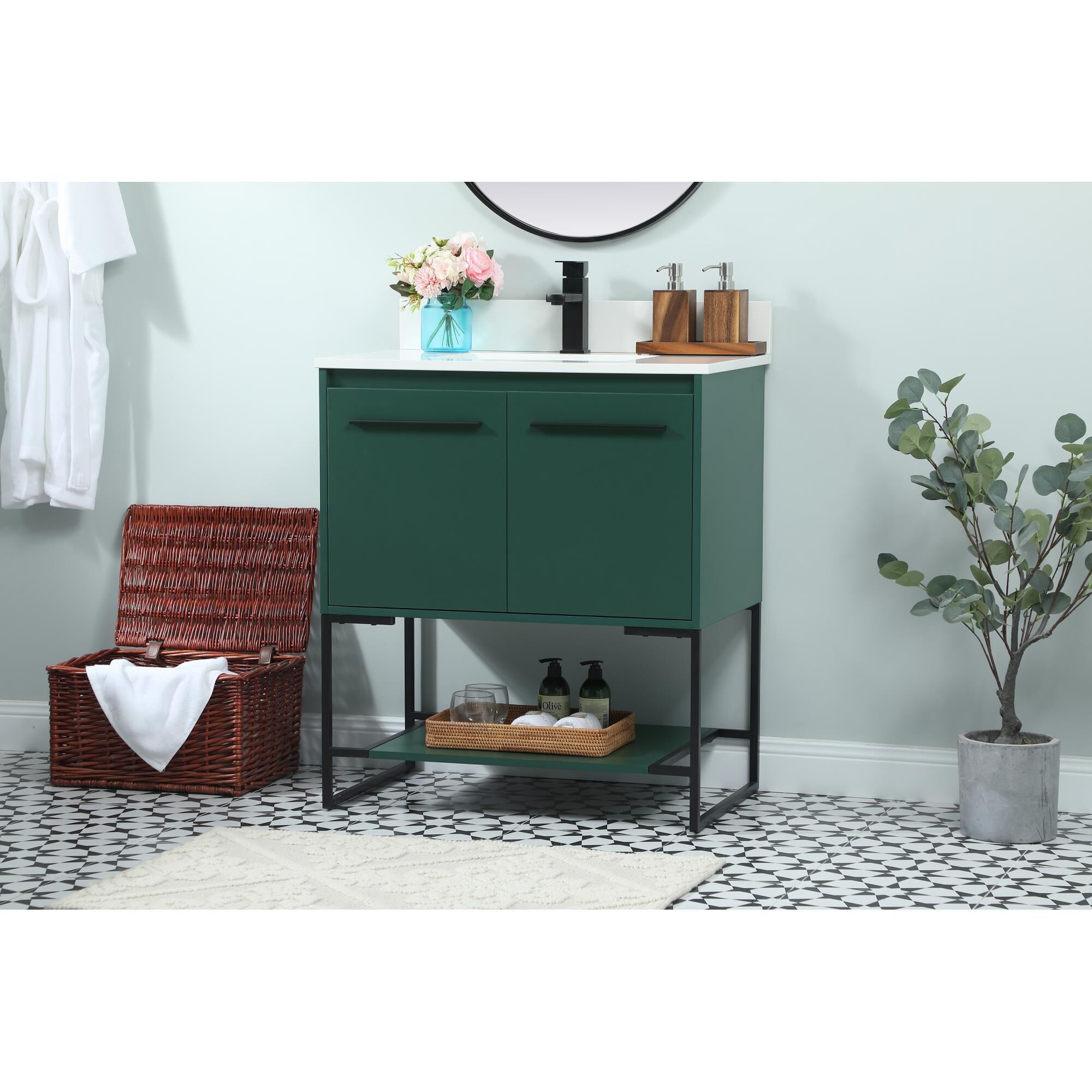 Shown in Green finish