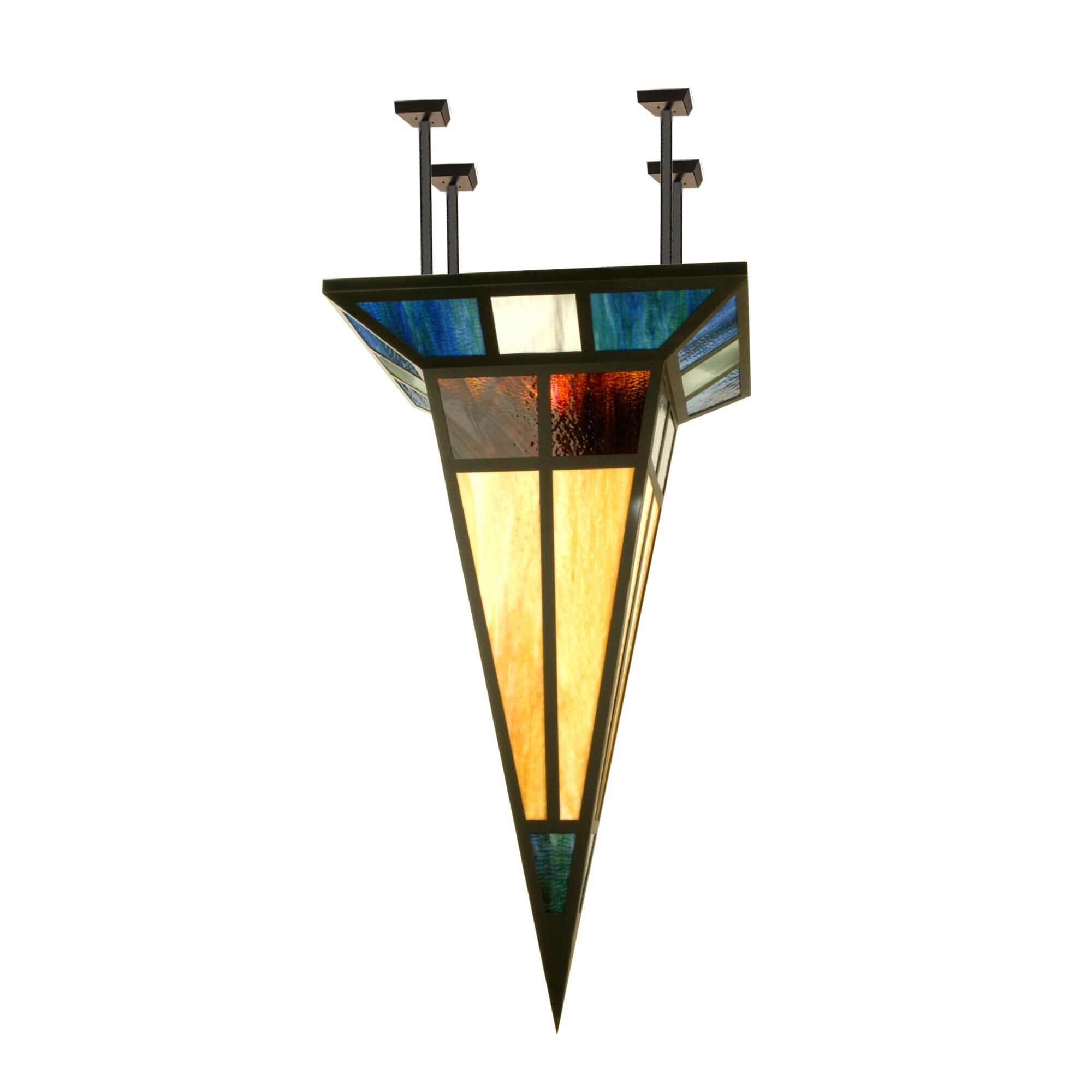 Polaris 42 Inch 1 Light Semi Flush Mount by Meyda Lighting