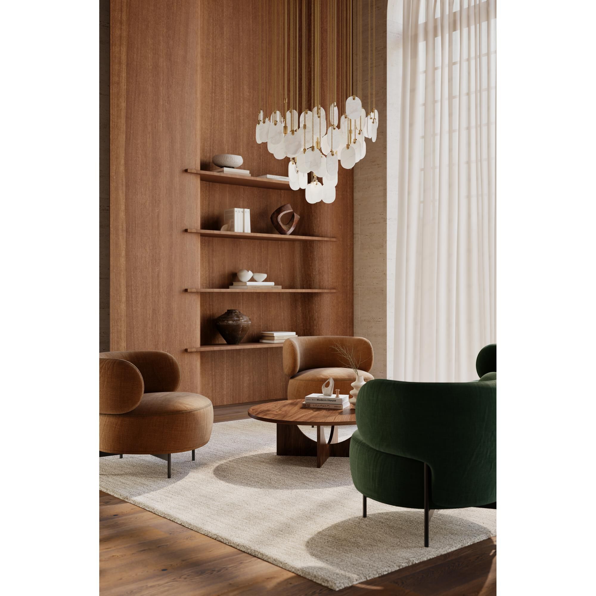 Velisse 36 Inch Multi Light Pendant by Metropolitan Lighting