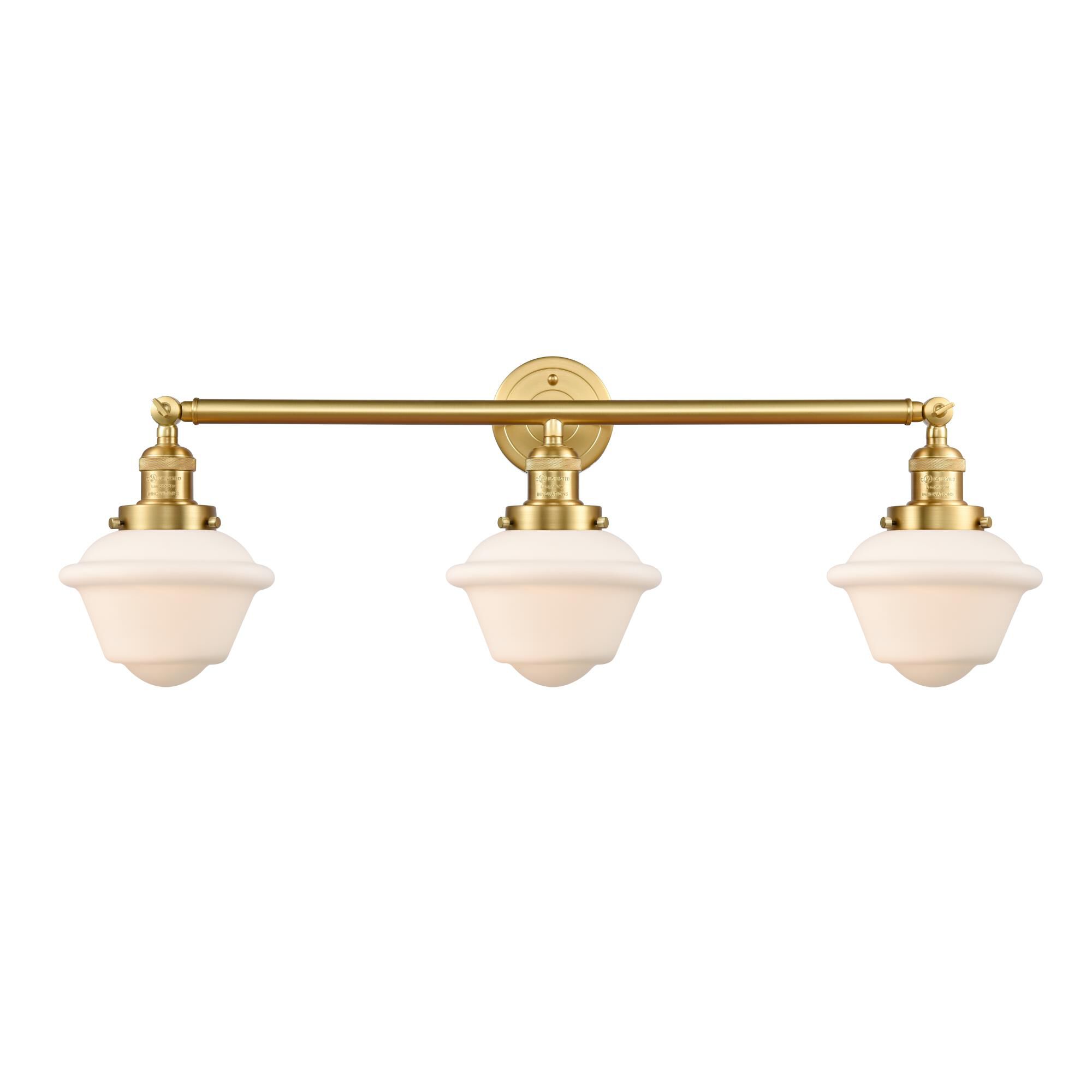 Bruno Marashlian Small Oxford 34 Inch 3 Light Bath Vanity Light by Innovations Lighting