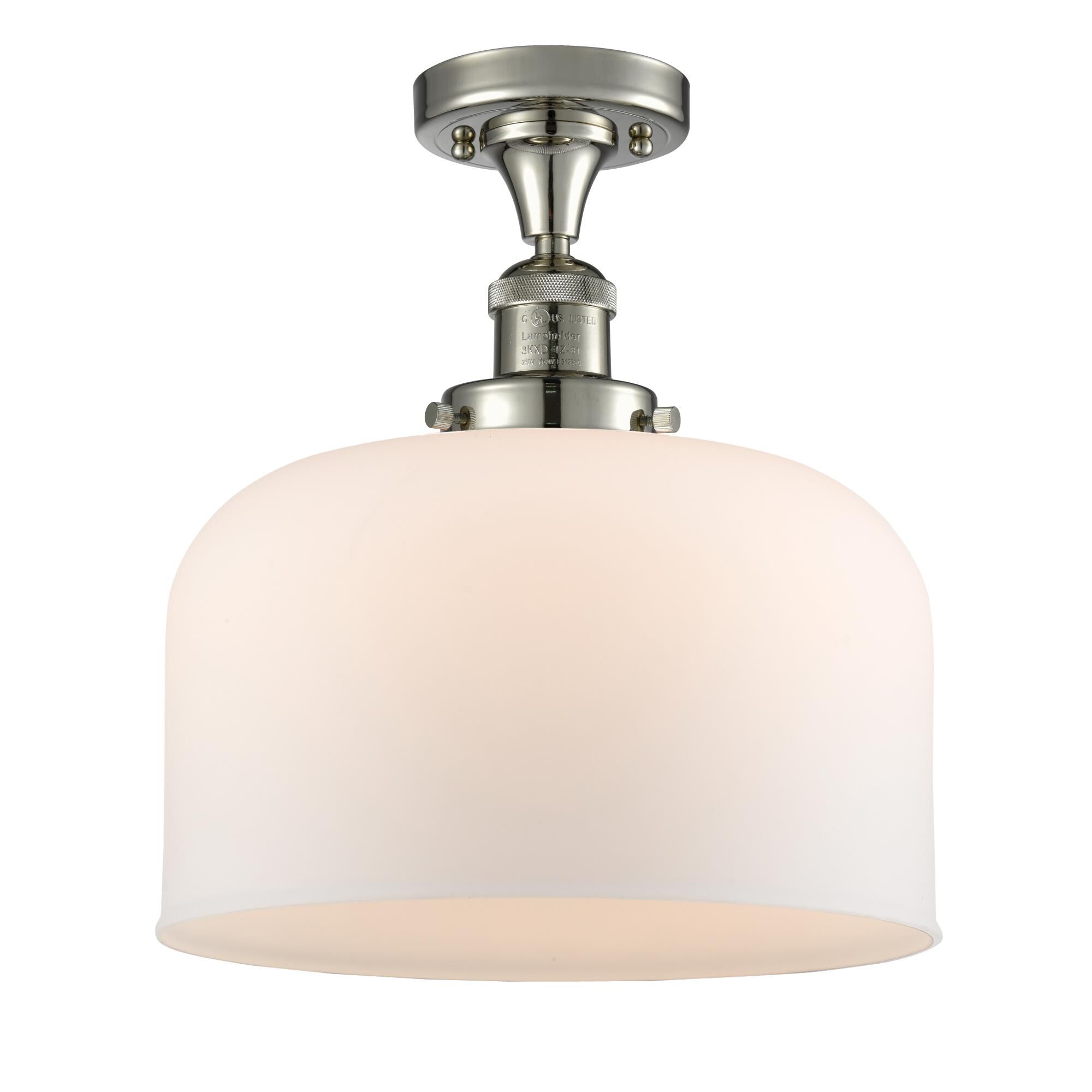 Bruno Marashlian Bell 12 Inch 1 Light Semi Flush Mount by Innovations Lighting