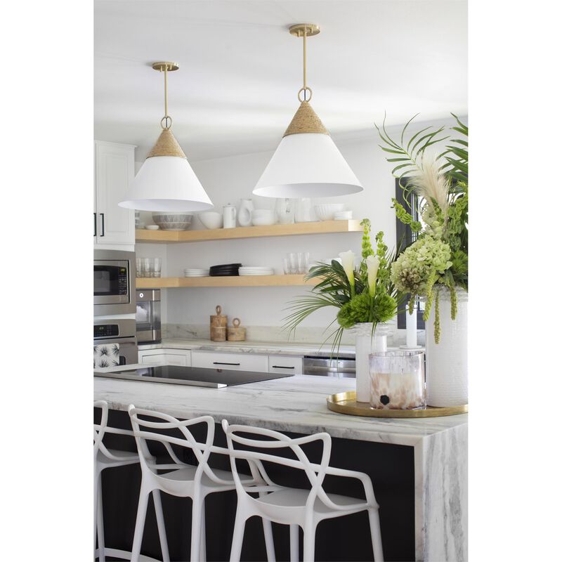 Megan Molten Mica Small Pendant Light by Mitzi