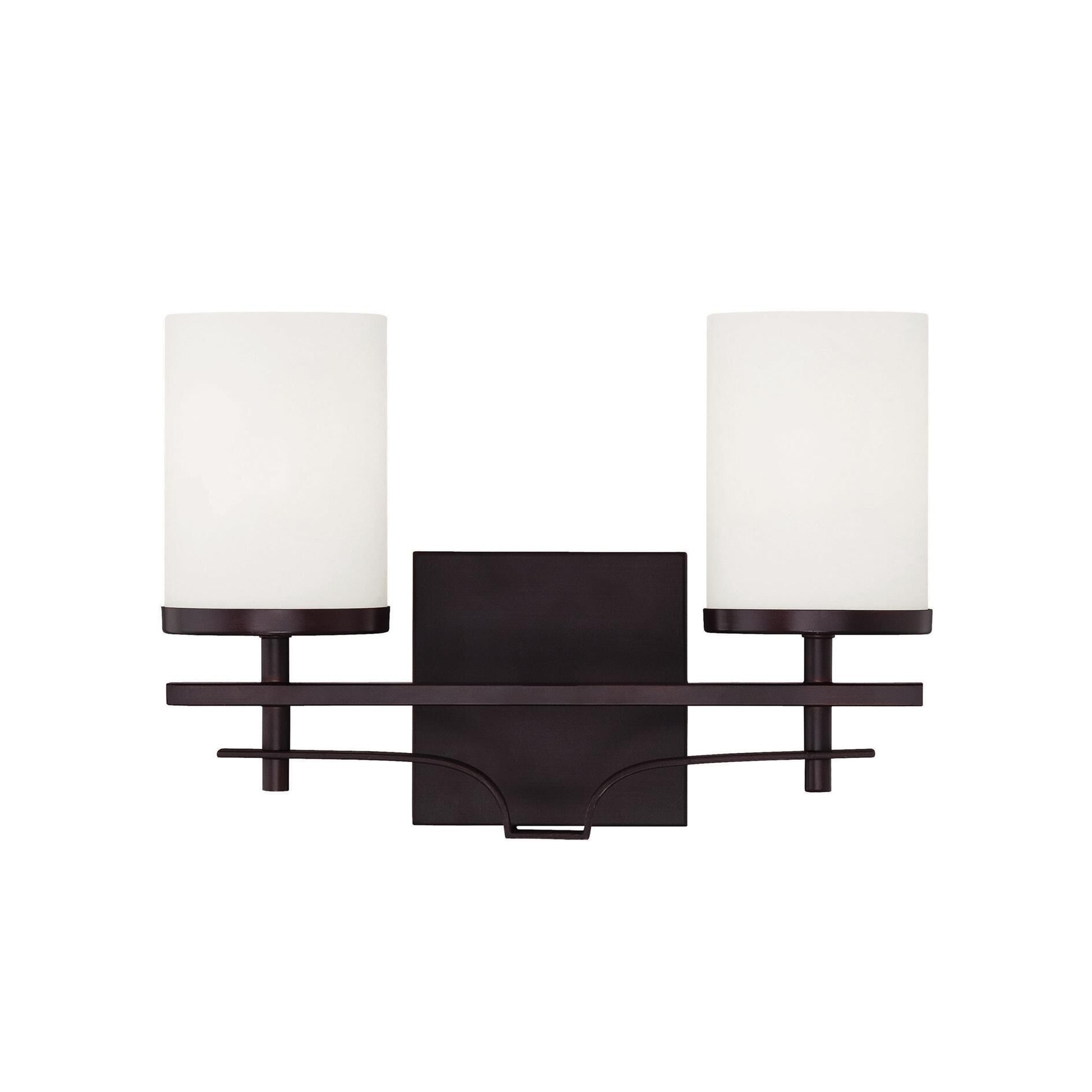 Shown in English Bronze finish and White Opal glass