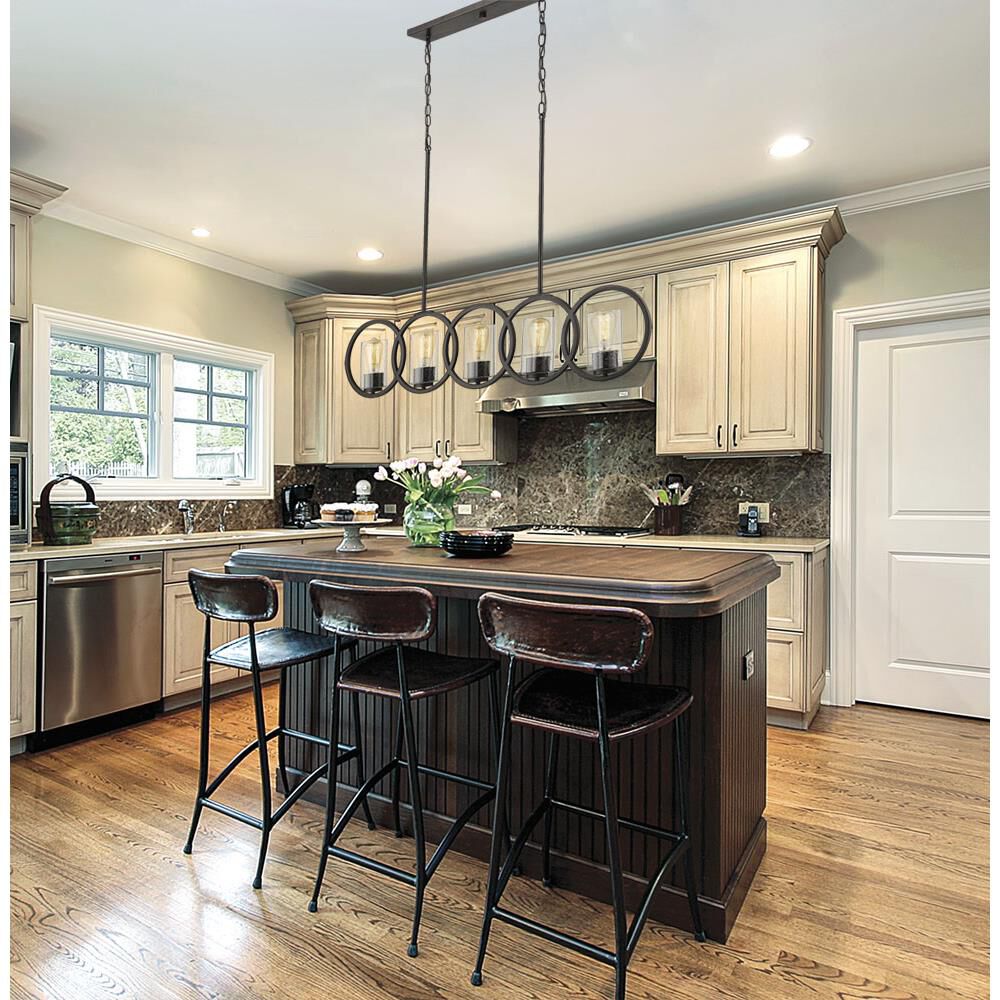 Delano 41 Inch 5 Light Linear Suspension Light by Millennium Lighting