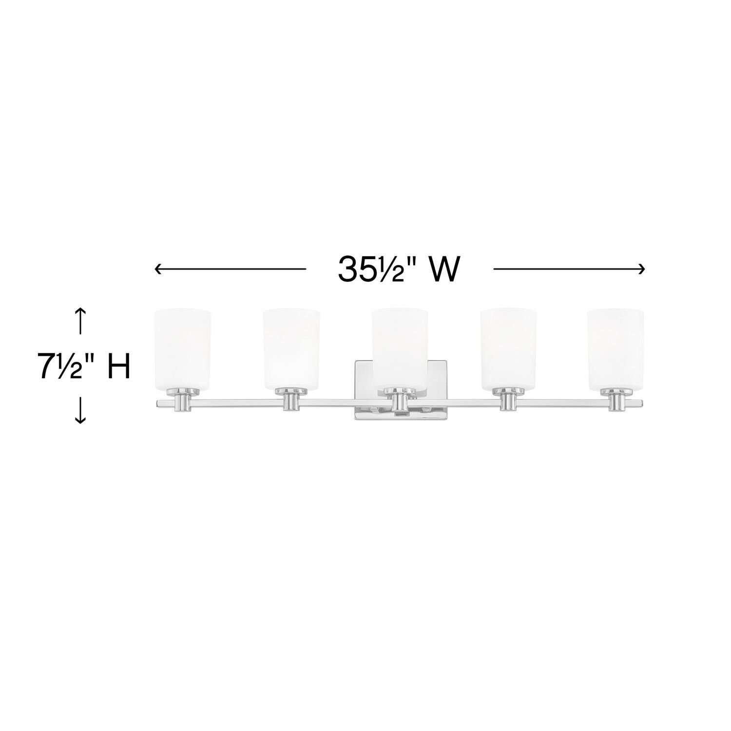 Karlie 35 Inch 5 Light Bath Vanity Light by Hinkley Lighting