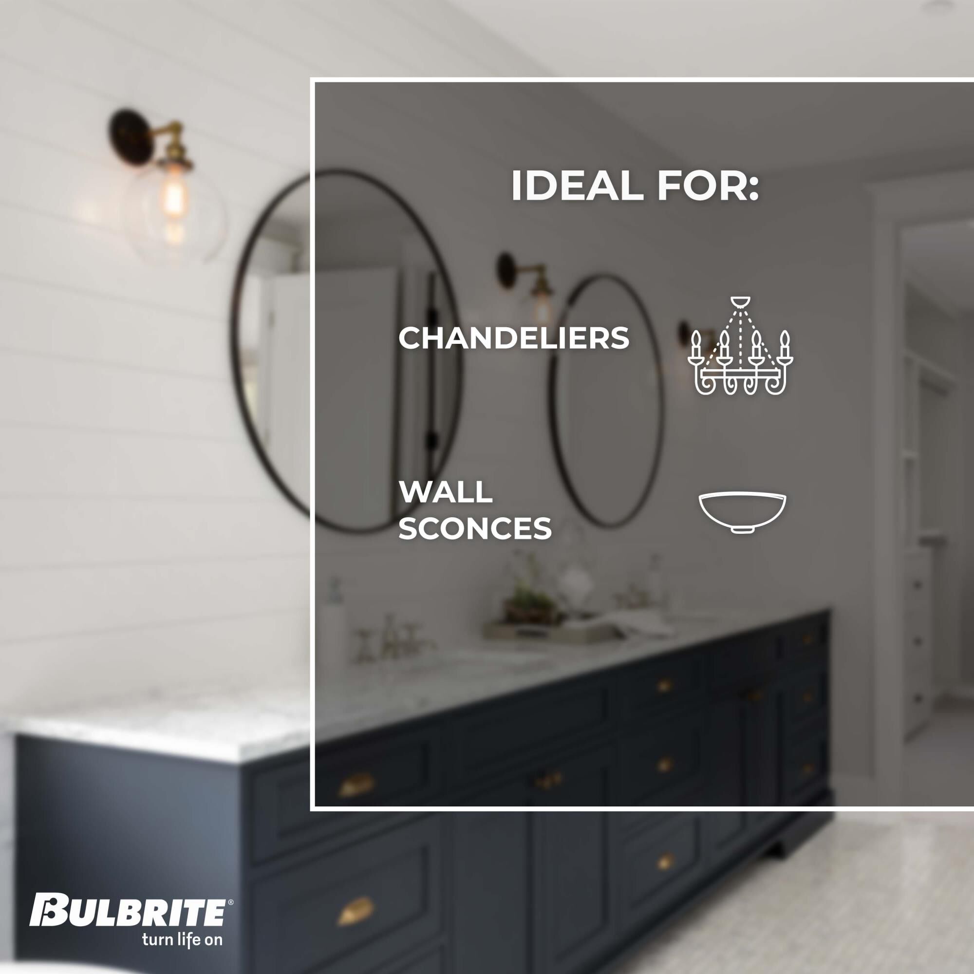 Dimmable 5 Watt 3000K B11 LED Light Bulb by Bulbrite