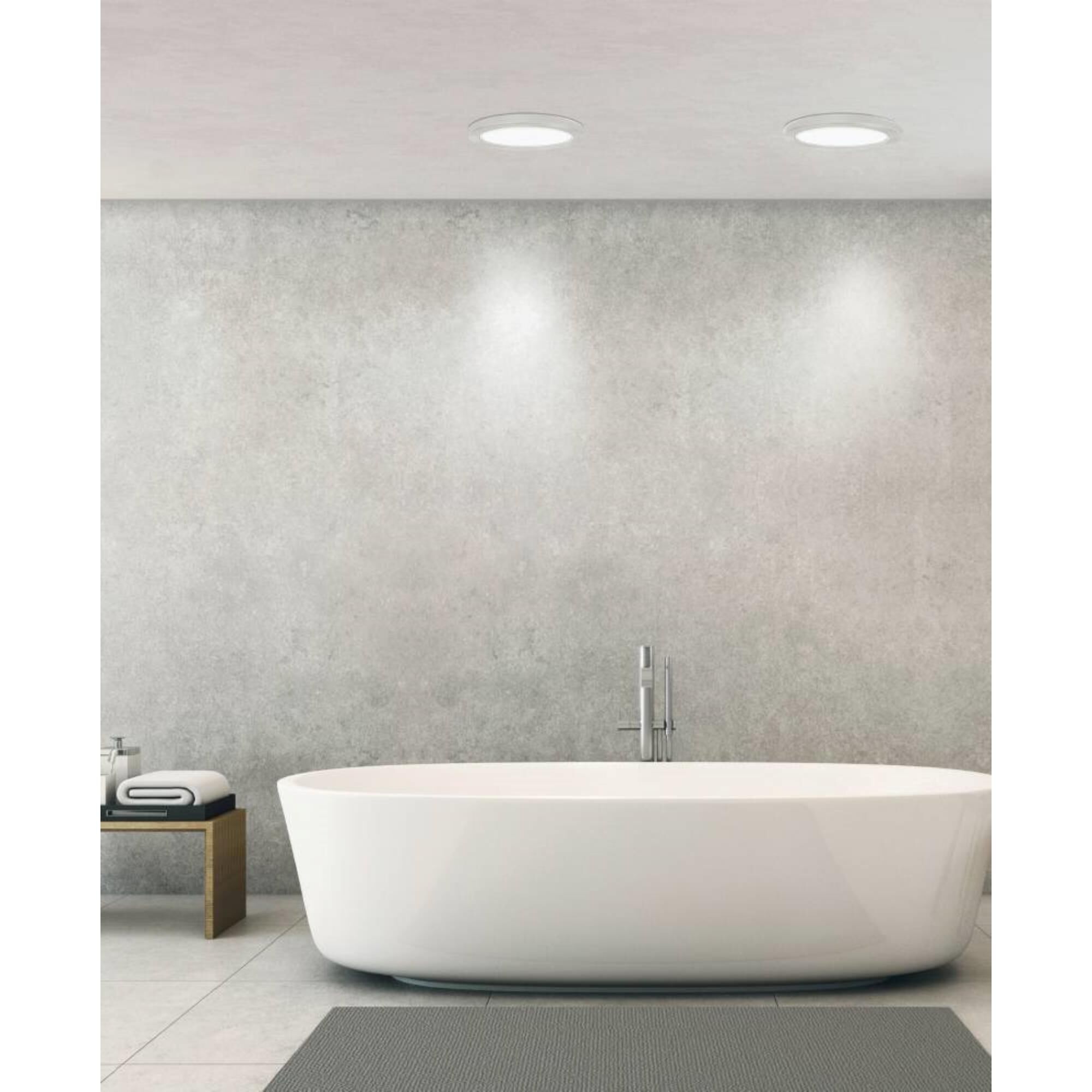 Shown in White finish and White Acrylic shade