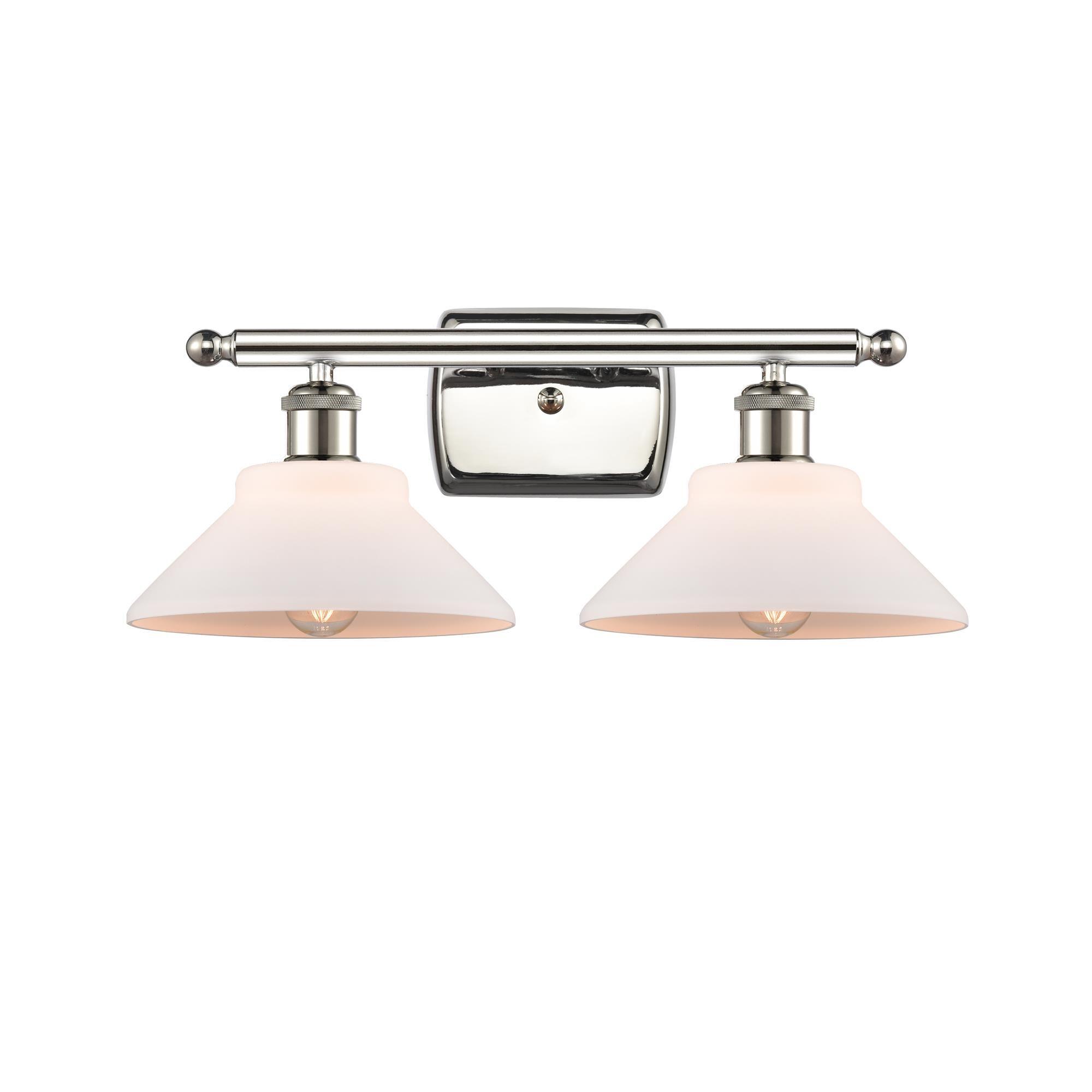 Shown in Polished Nickel finish and Disc glass and Glass shade and Polished Chrome accent