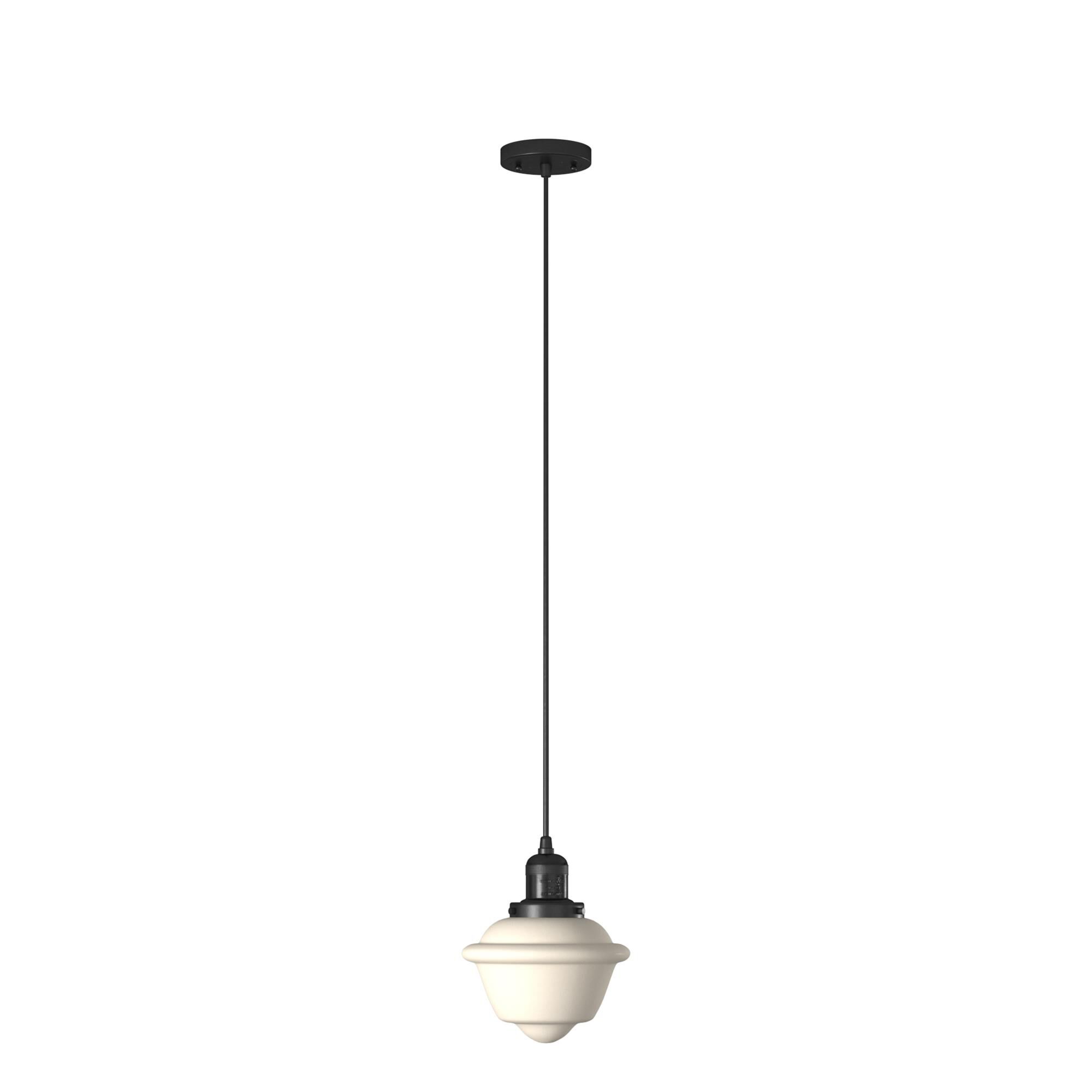 Shown in Matte Black finish and Matte White Cased glass