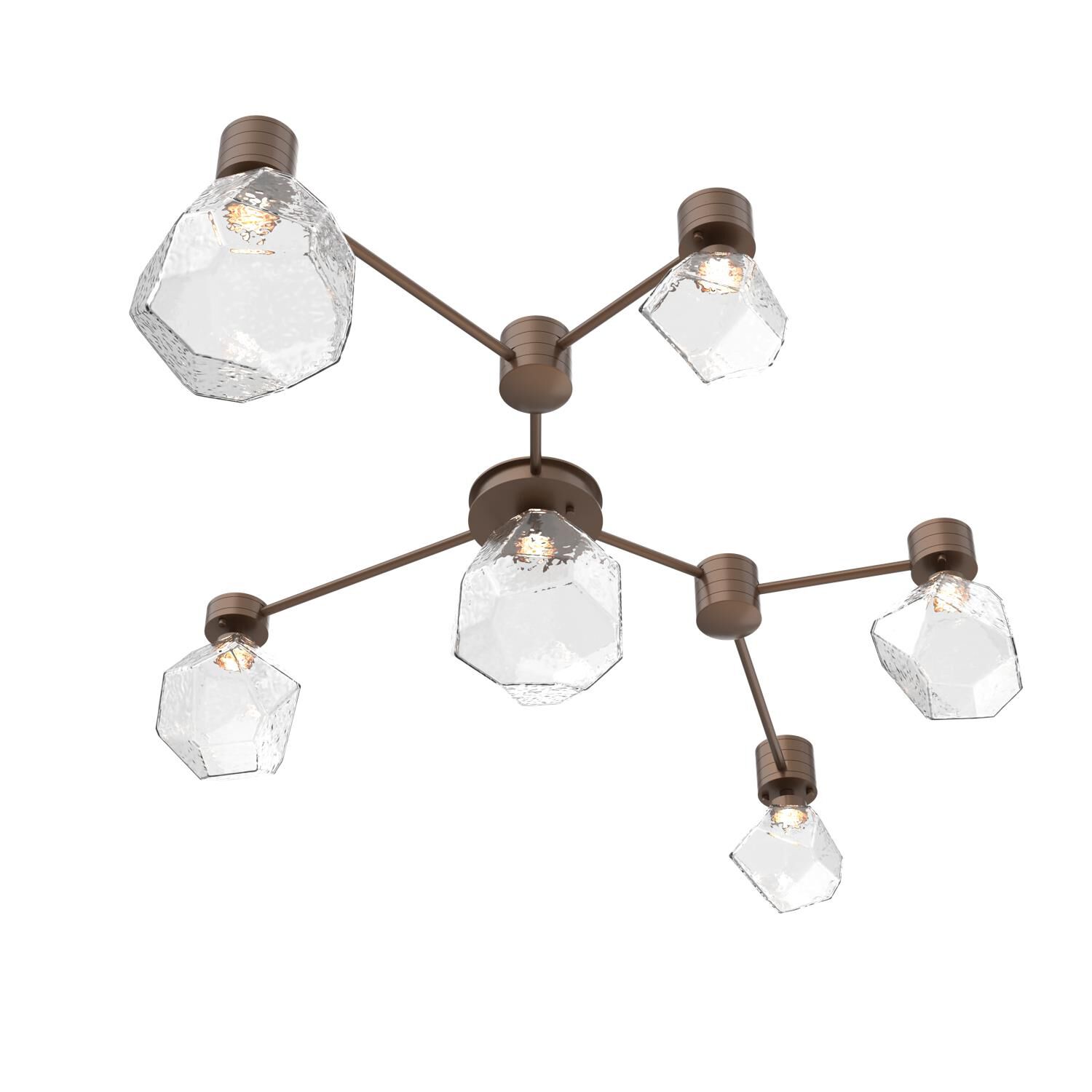 Levi Wilson Gem 38 Inch Semi Flush Mount by Hammerton Studio