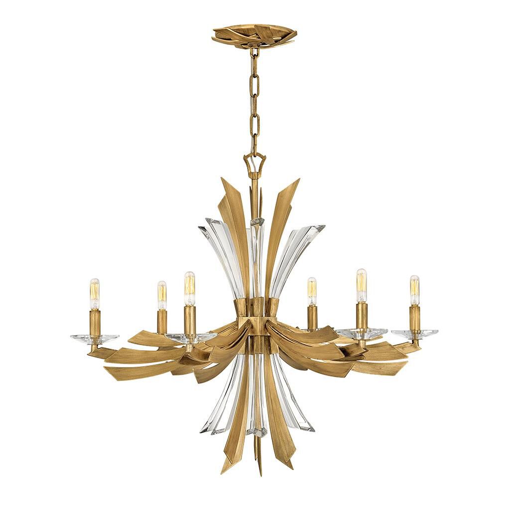 Vida 29 Inch 6 Light Chandelier by Fredrick Ramond