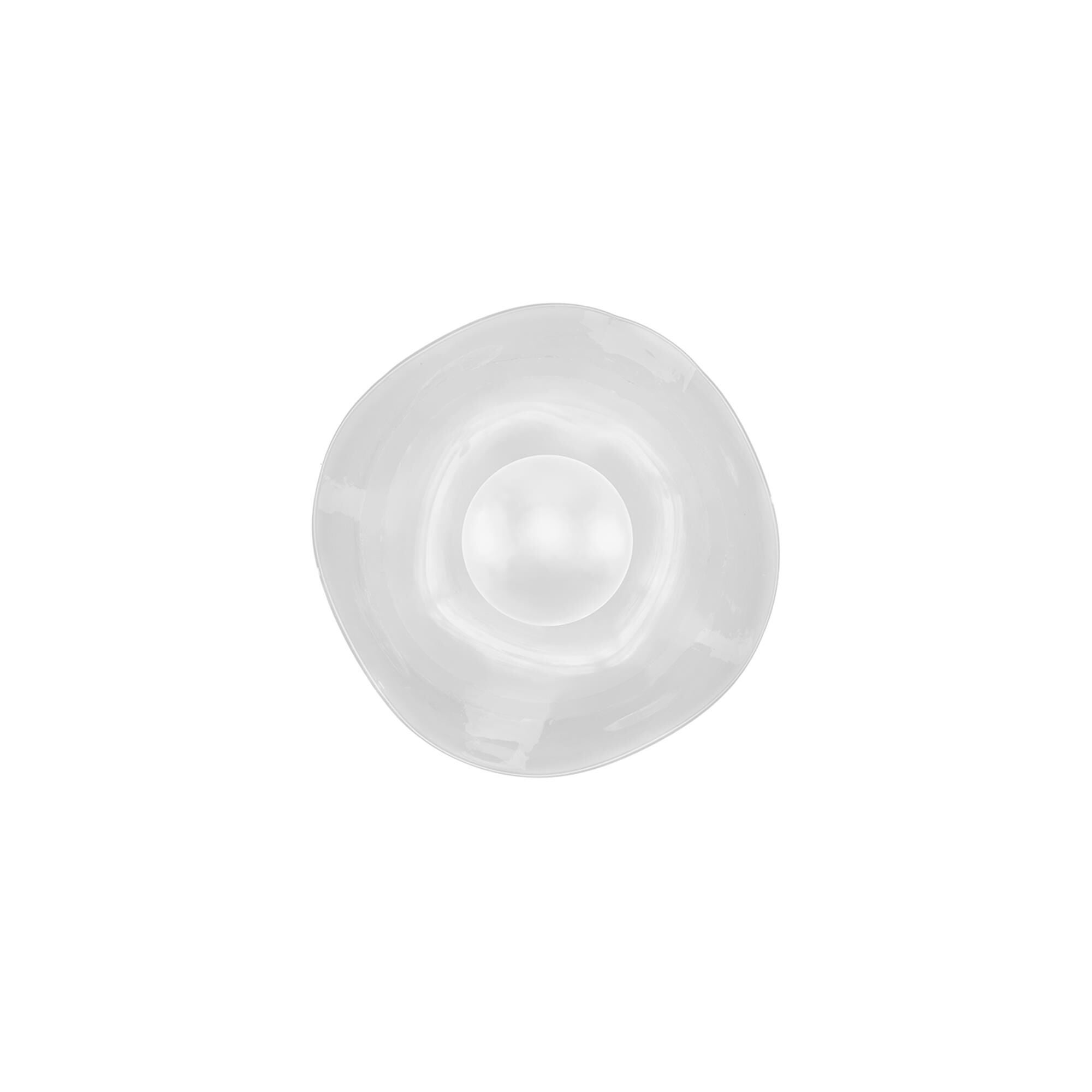 Shown in White finish and False crystal and True glass
