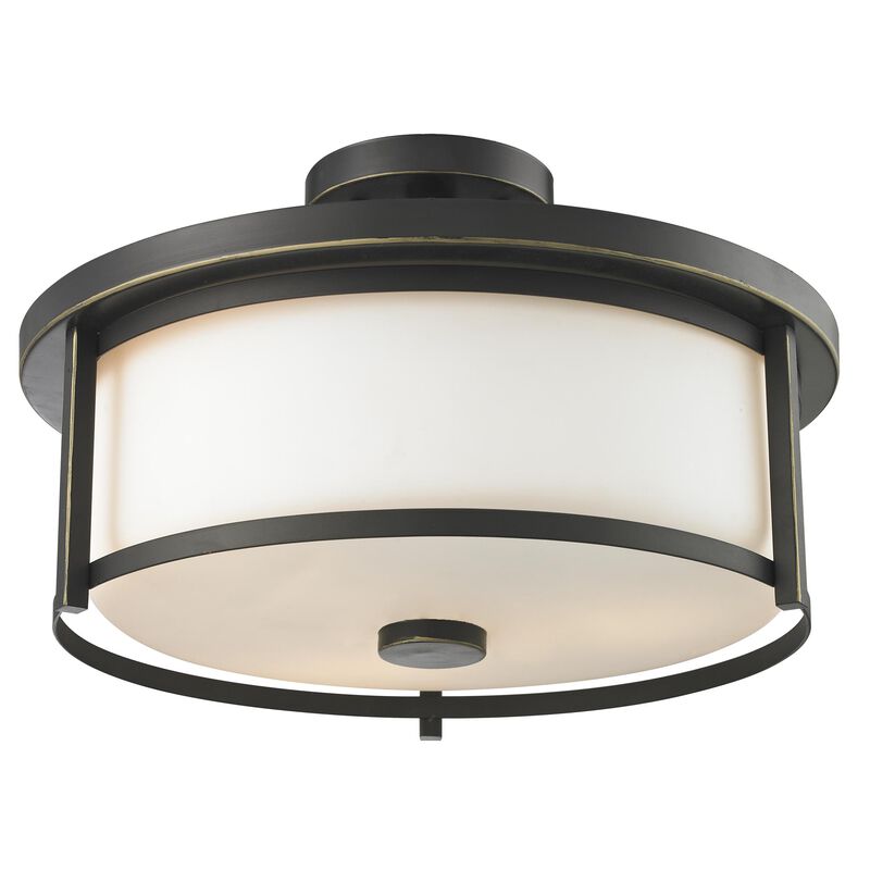 Savannah 15 Inch 3 Light Semi Flush Mount by Z-Lite