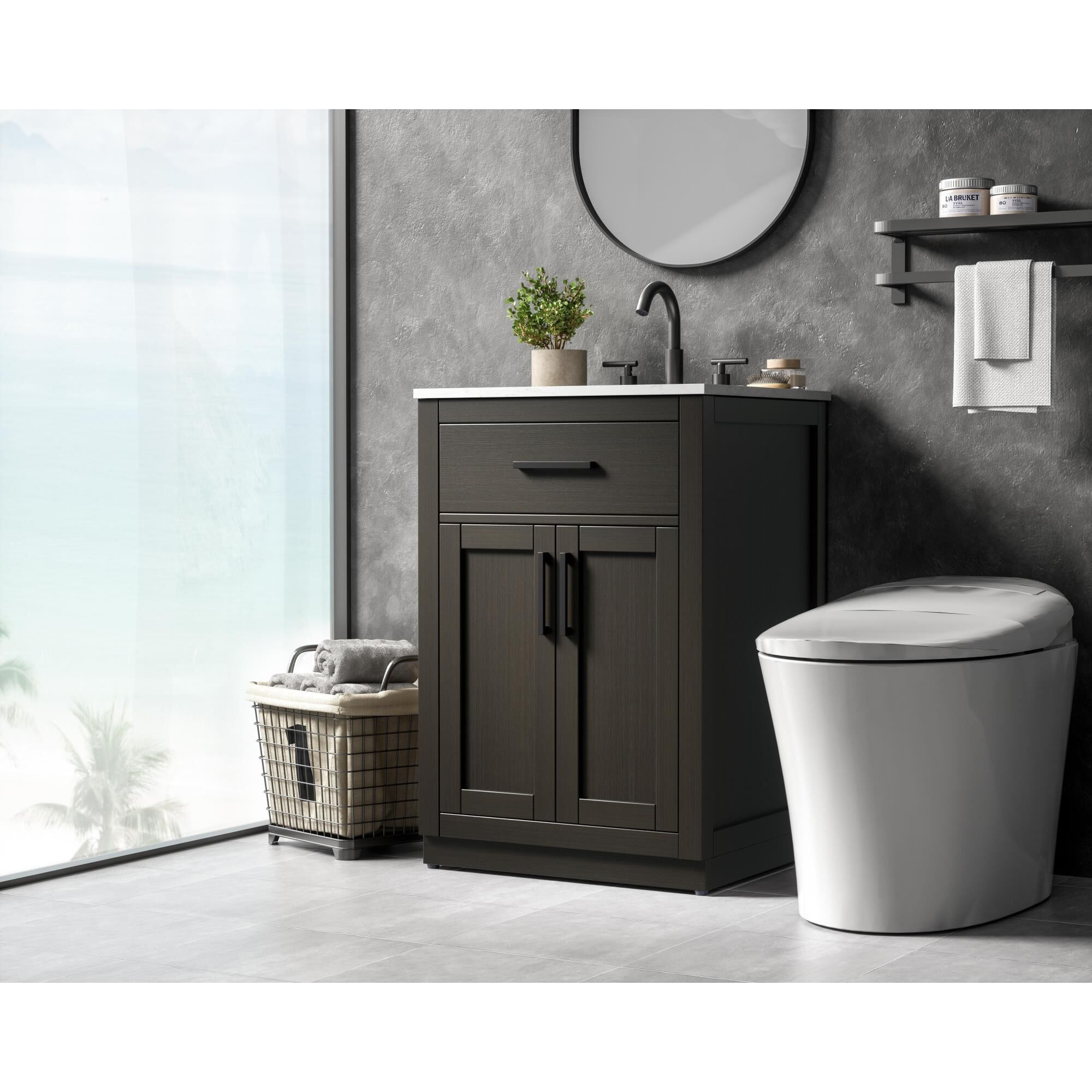 Alden 24 Inch Bath Vanity by Elegant Dcor