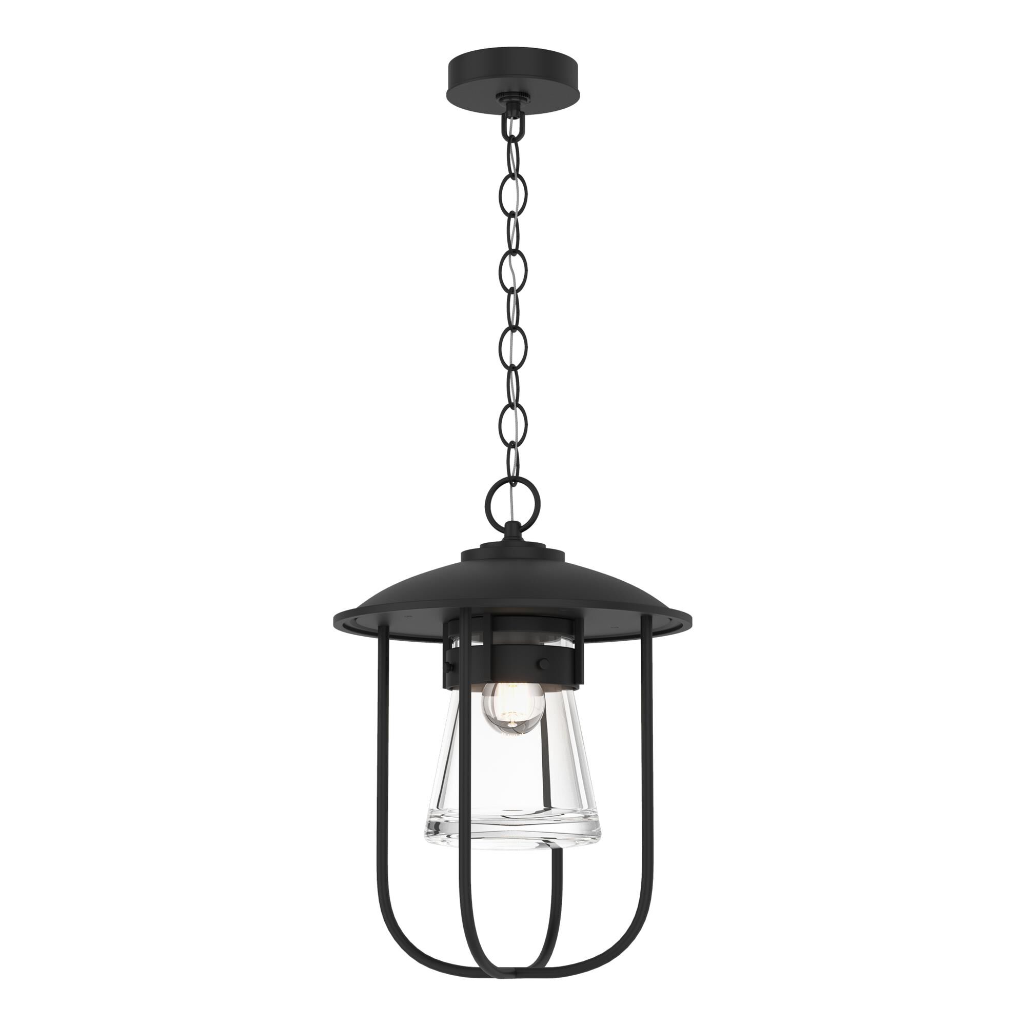 Shown in Black finish and Clear  glass