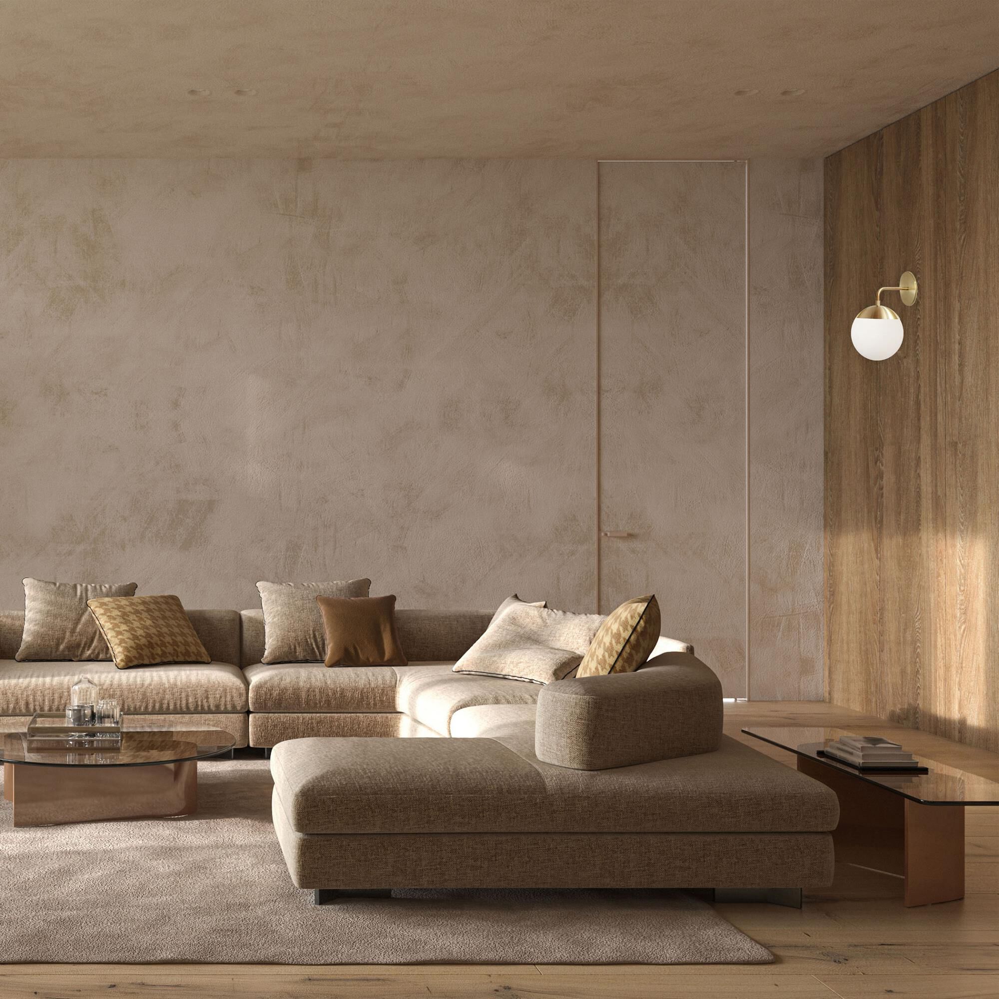 Shown in Aged Brass and White finish and White Globe glass