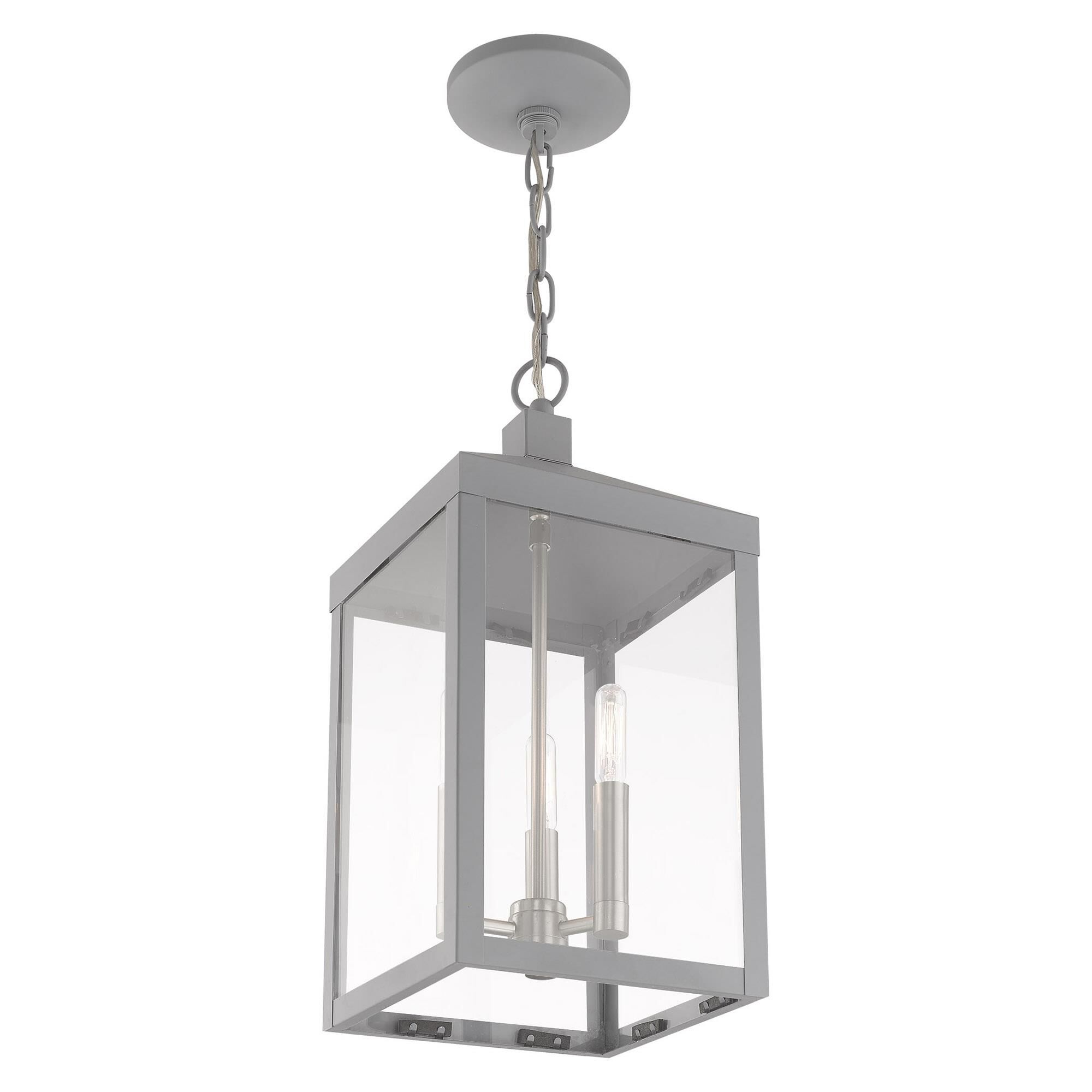 Nyack 18 Inch Tall 3 Light Outdoor Hanging Lantern by Livex Lighting