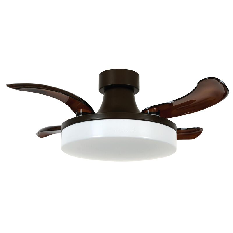 Orbit 36 Inch Flush Mount Fan with Light Kit by Beacon Lighting