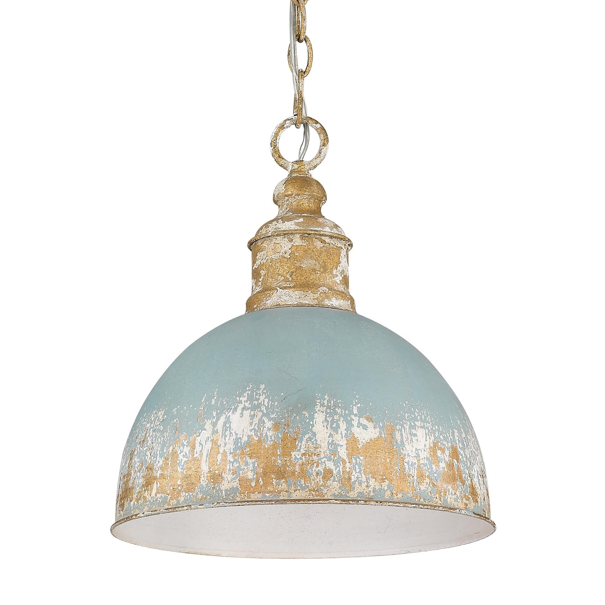 Shown in Vintage Gold finish and Teal shade