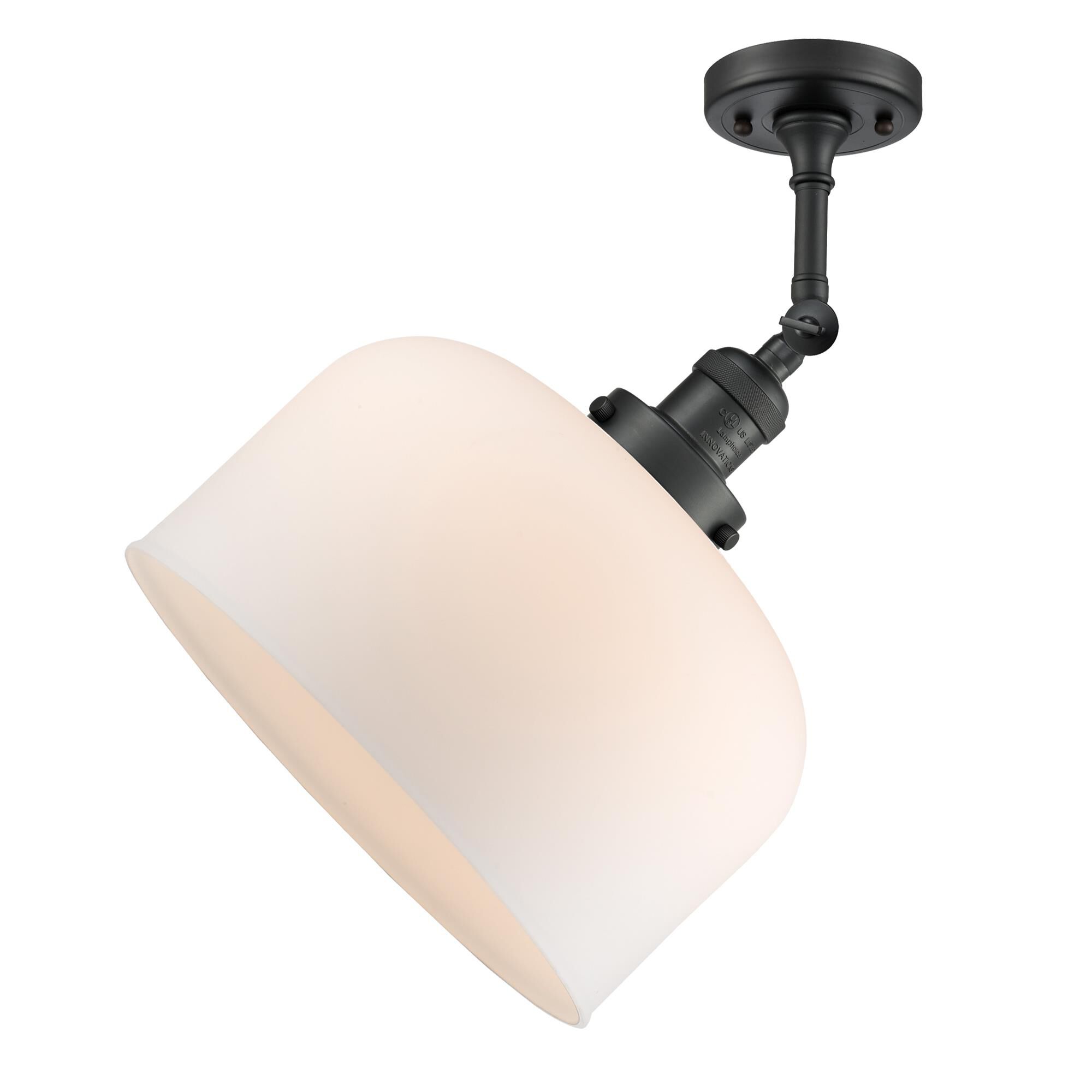 Shown in Matte Black finish and Matte White Cased glass