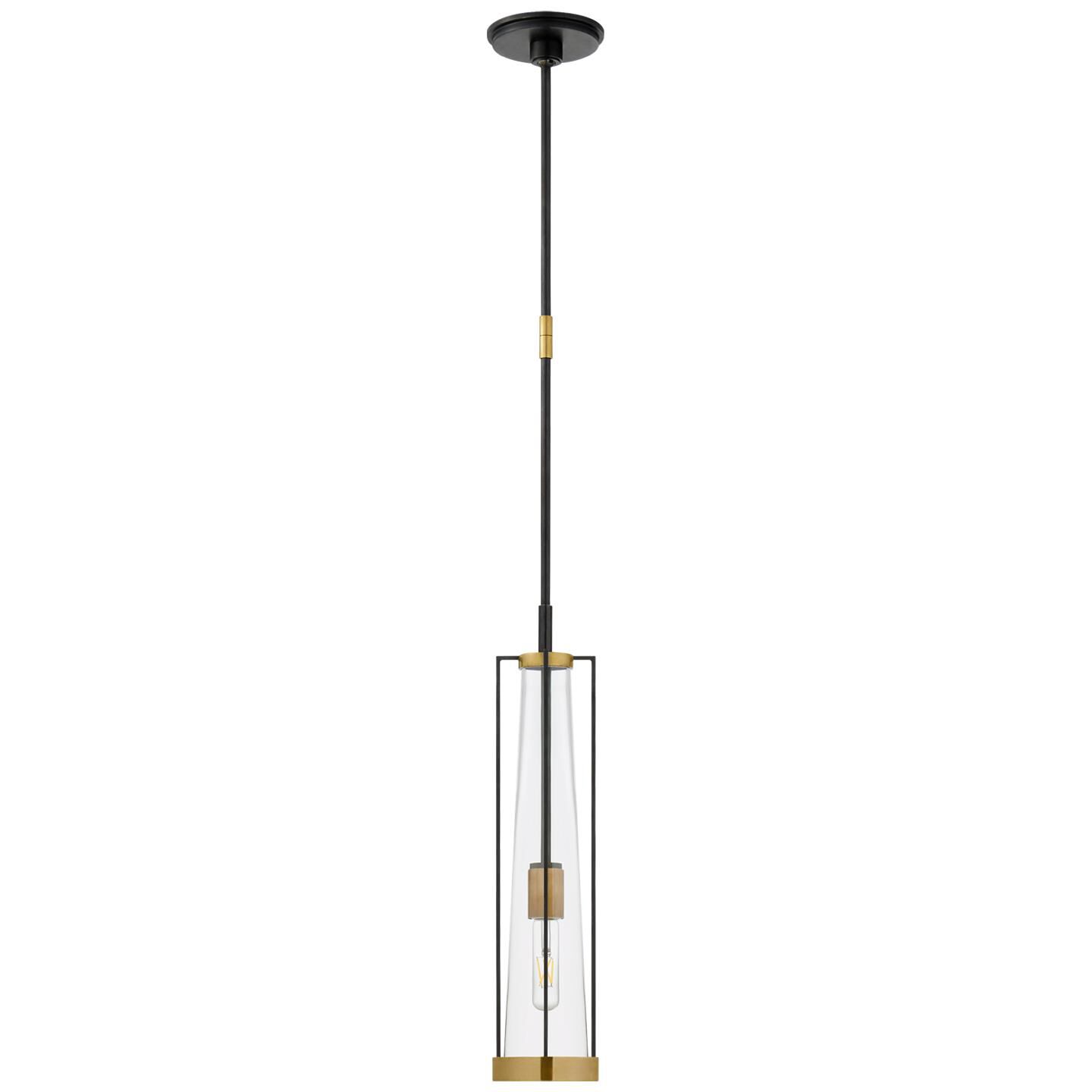 Shown in Bronze And Brass finish and Clear glass and Clear Glass shade
