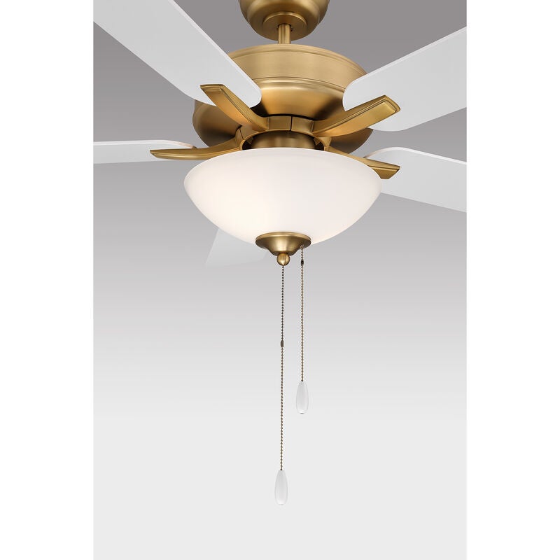 52 Inch Ceiling Fan with Light Kit by Meridian Lighting