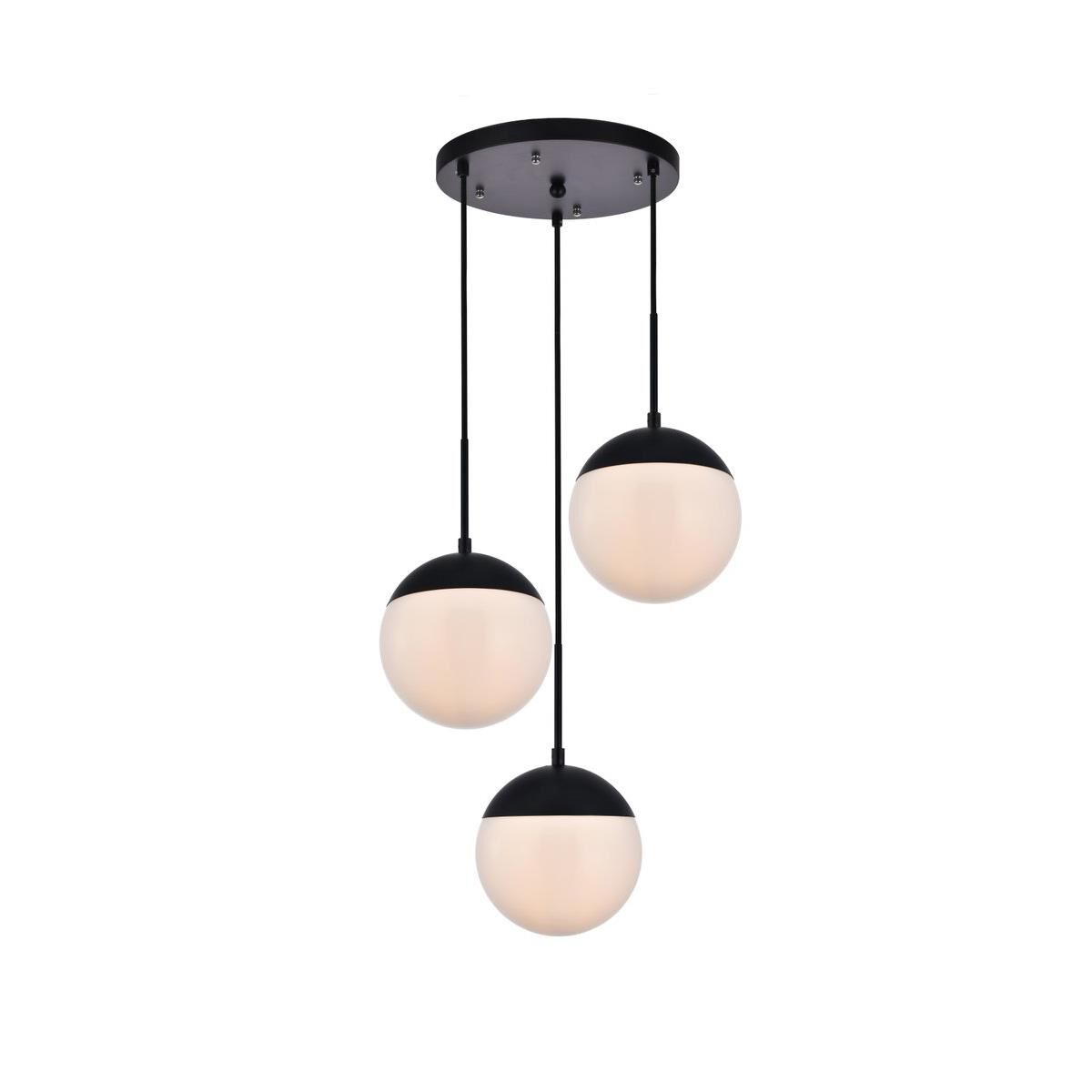 Eclipse 18 Inch 5 Light Multi Light Pendant by Elegant Lighting