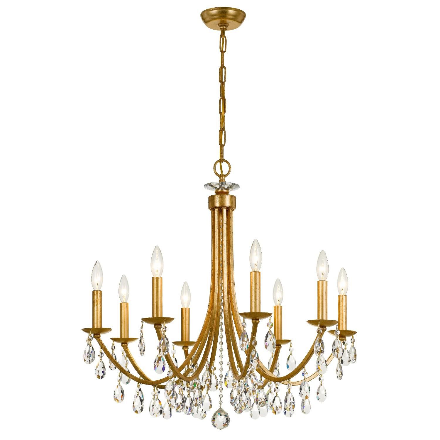 Bridgehampton 28 Inch 8 Light Chandelier by Crystorama
