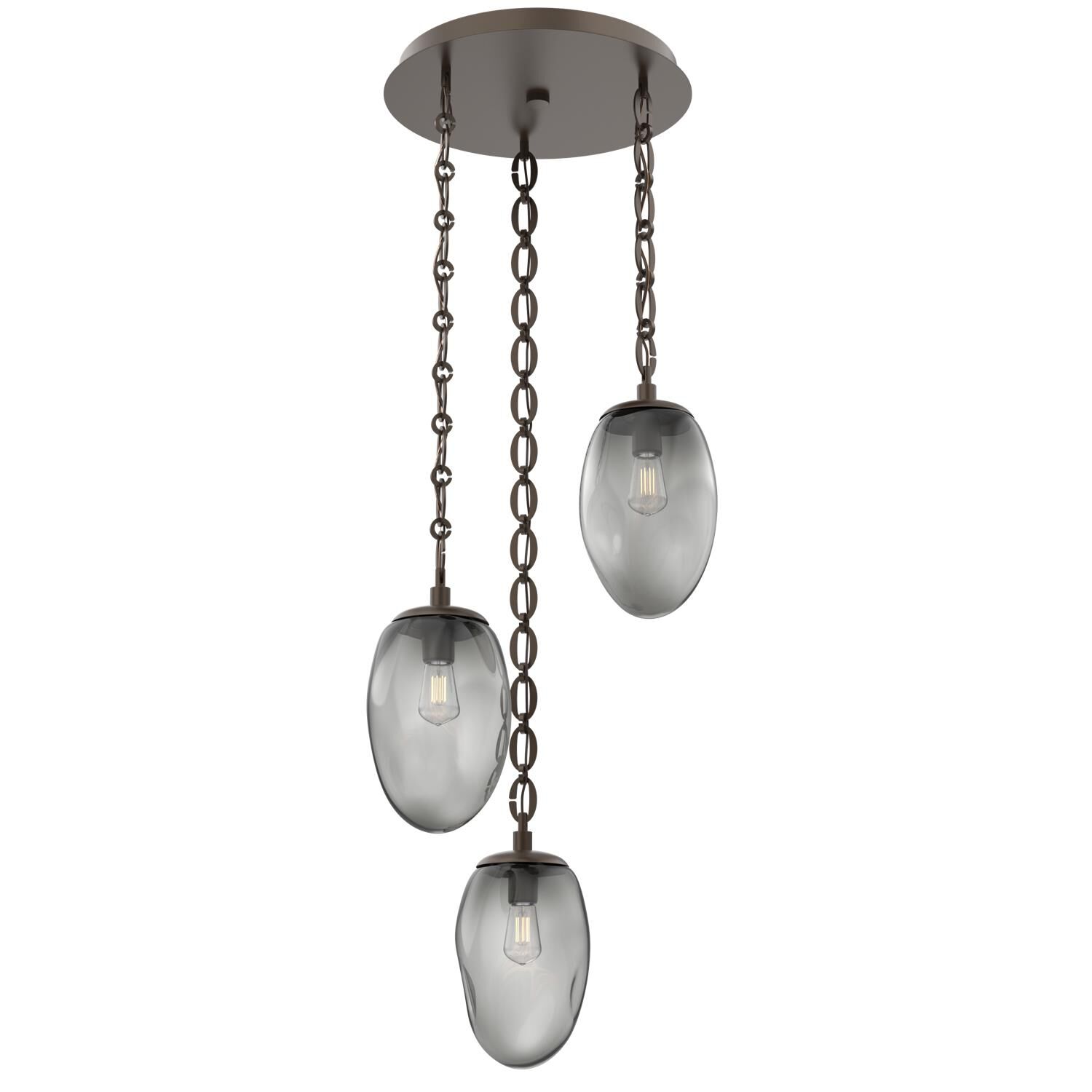 Levi Wilson Meteo Bulb 20 Inch Multi Light Pendant by Hammerton Studio