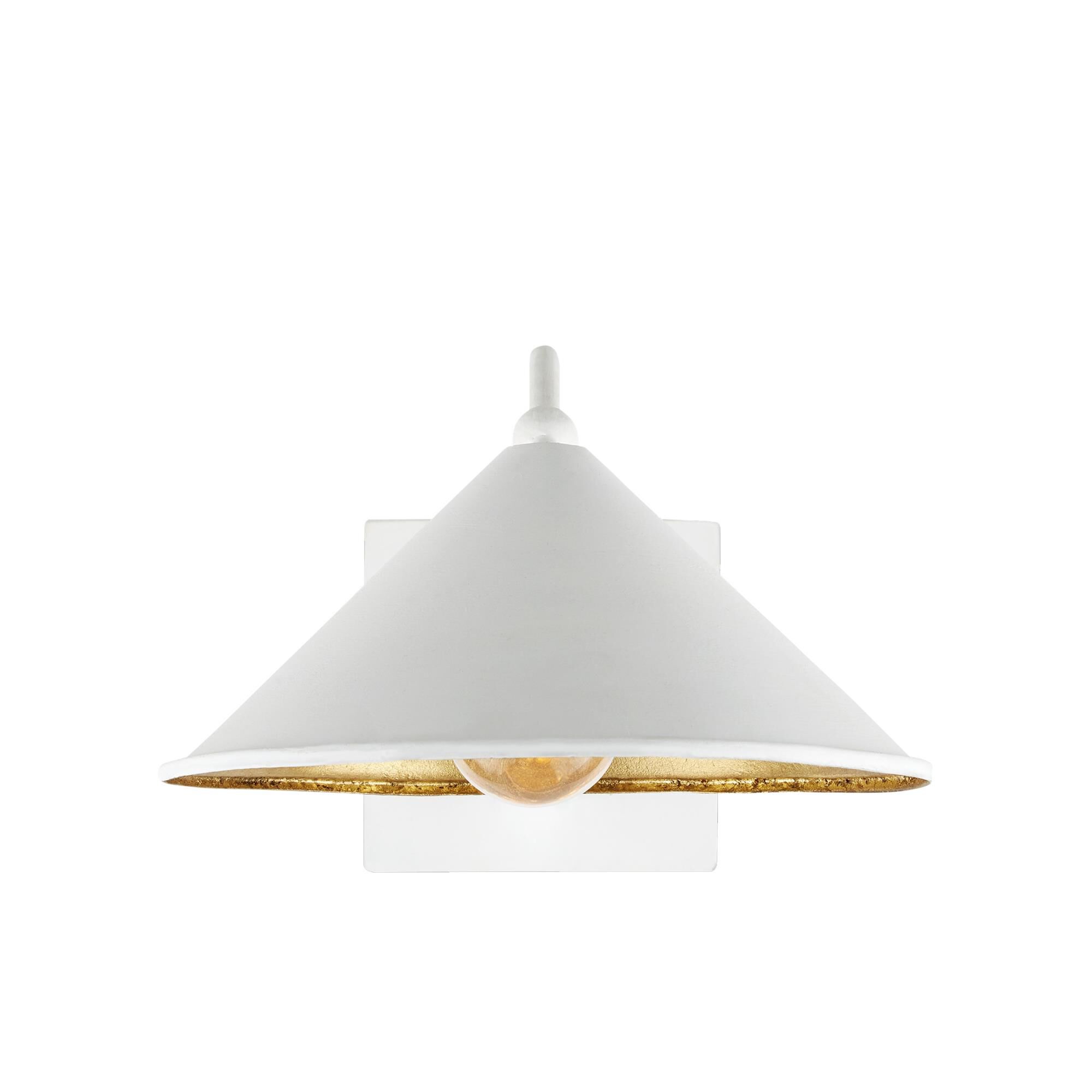 Shown in Gesso White and Contemporary Gold Leaf finish