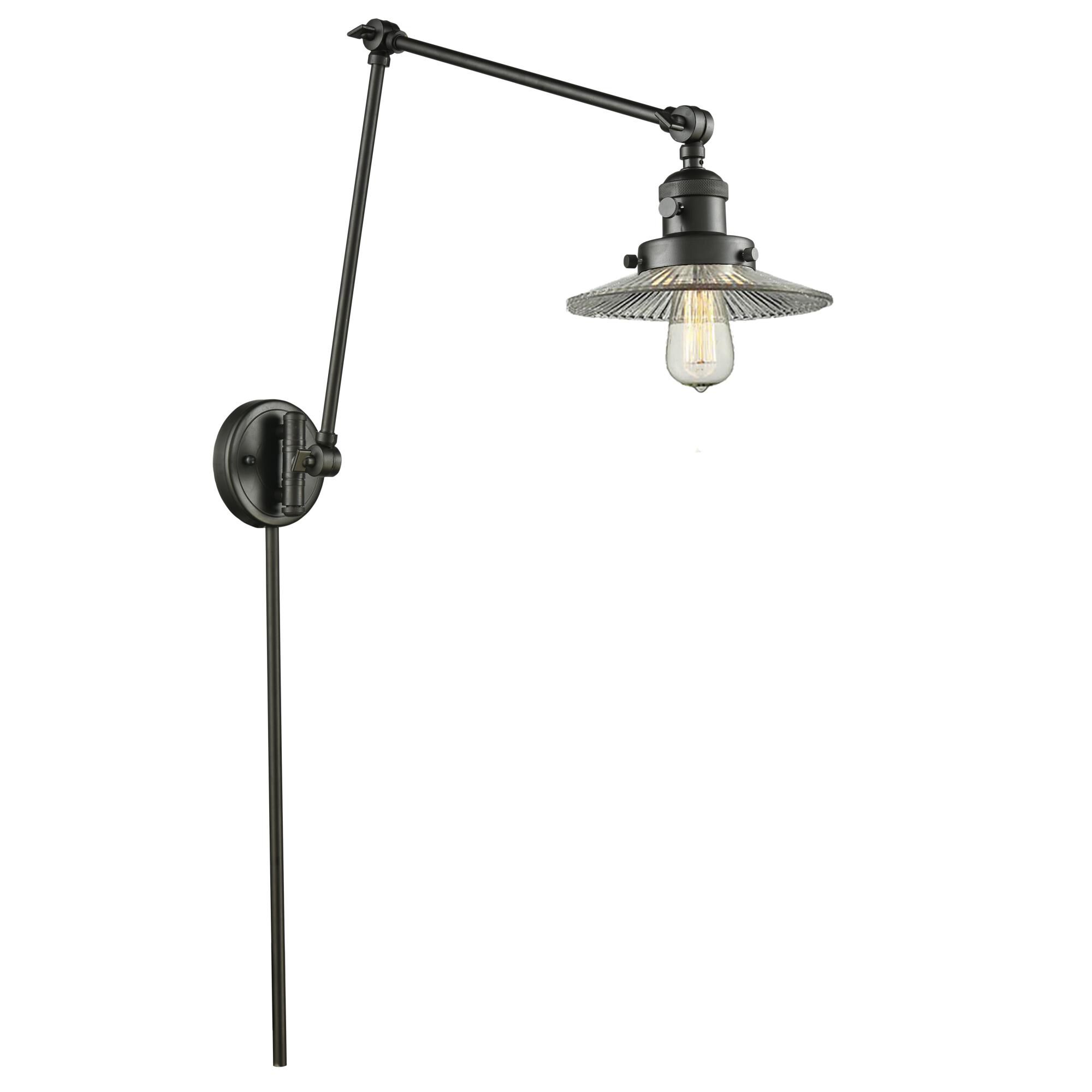 Bruno Marashlian Halophane Wall Swing Lamp by Innovations Lighting