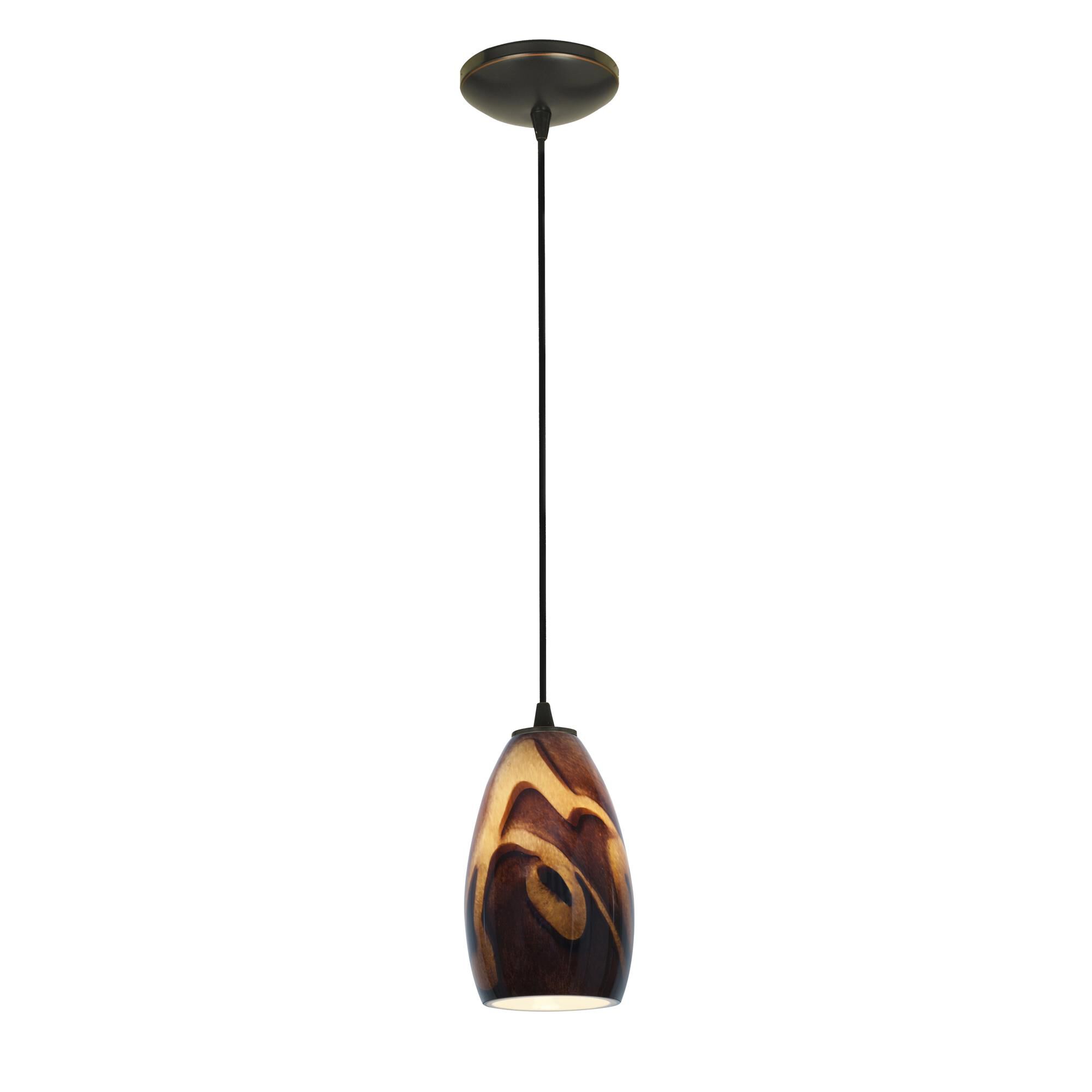 Shown in Oil Rubbed Bronze (Orb) finish and Inca (Ica) glass