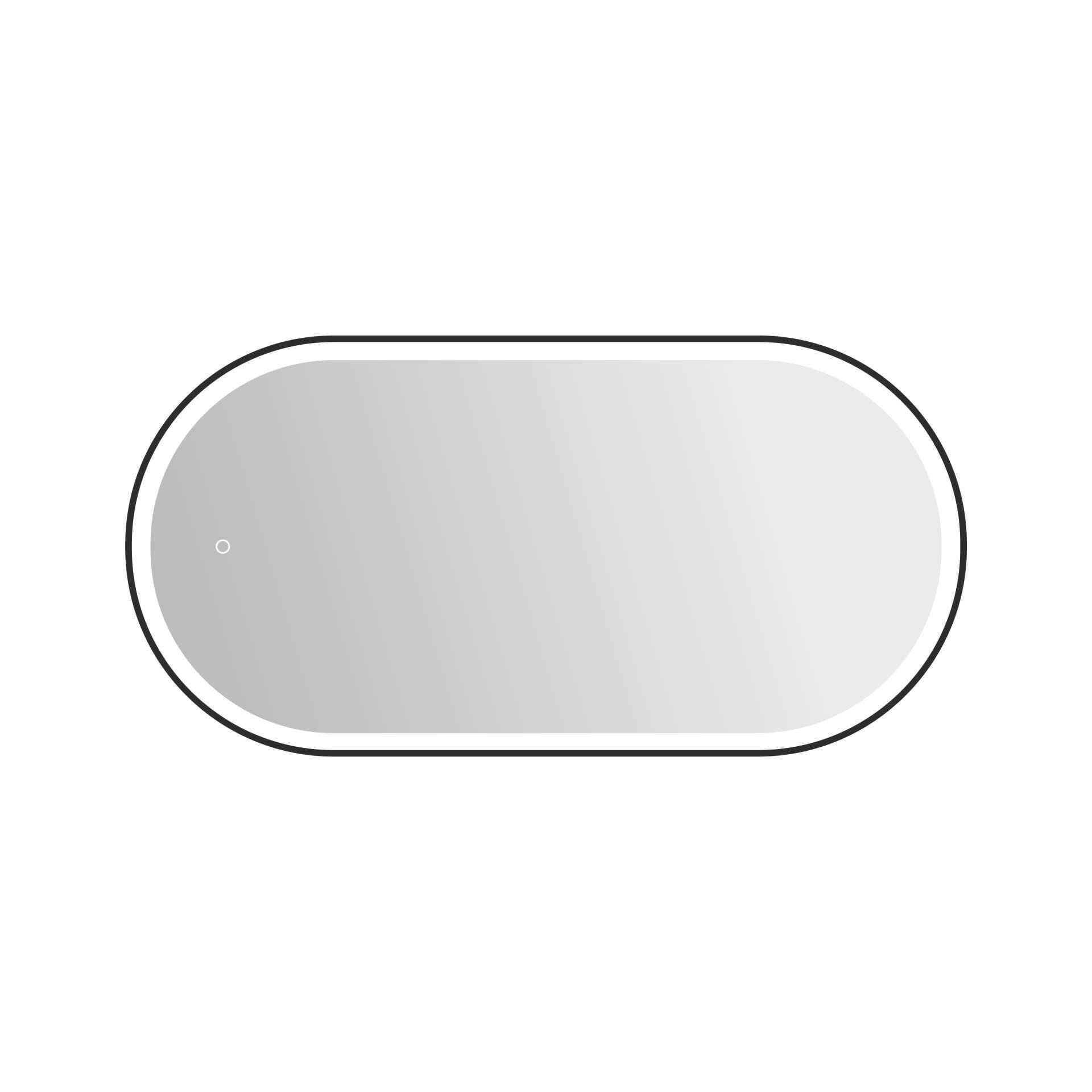 Harmoni 48 Inch Oval LED Lighted Mirror by Elegant Decor
