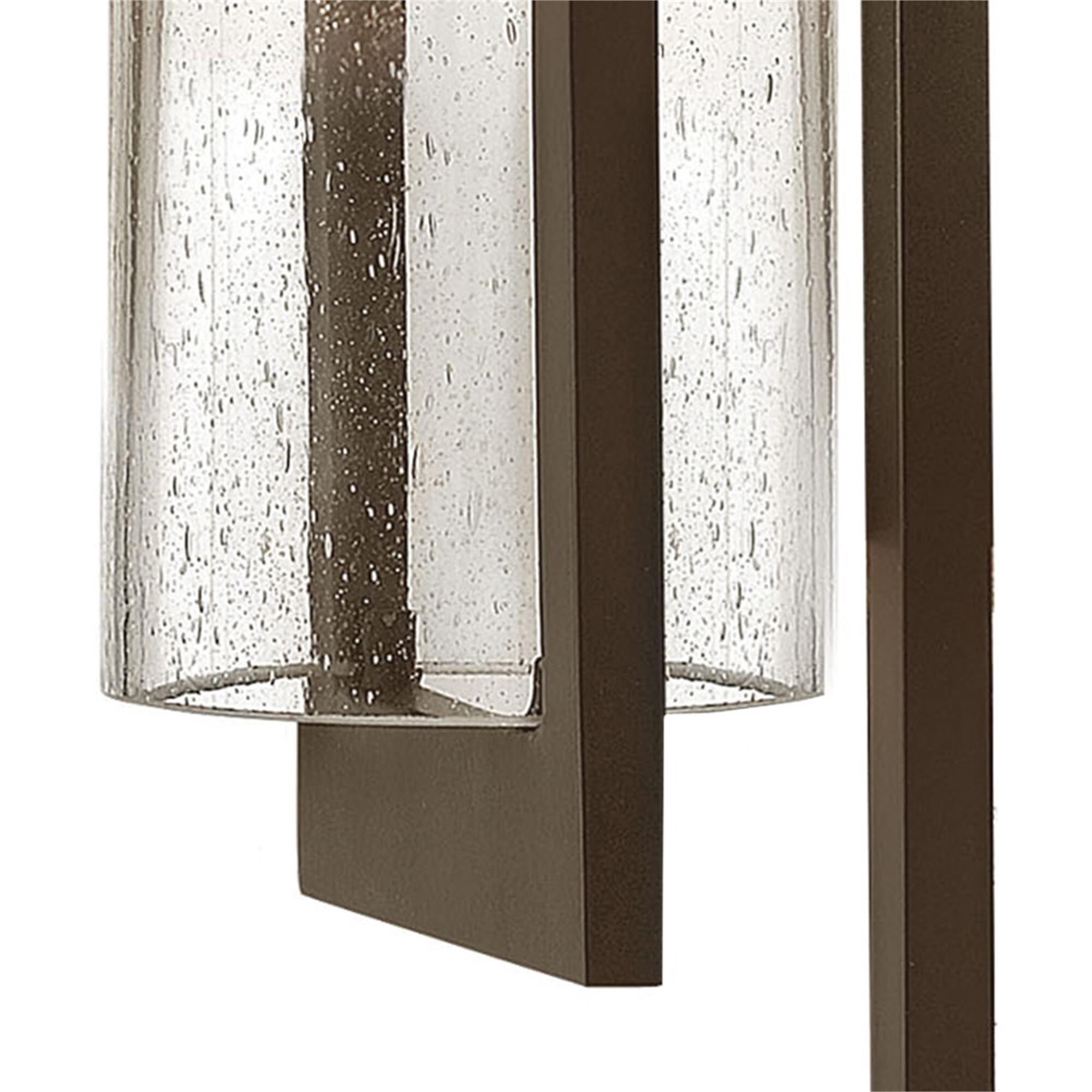 Shown in Buckeye Bronze finish and Clear Seedy glass