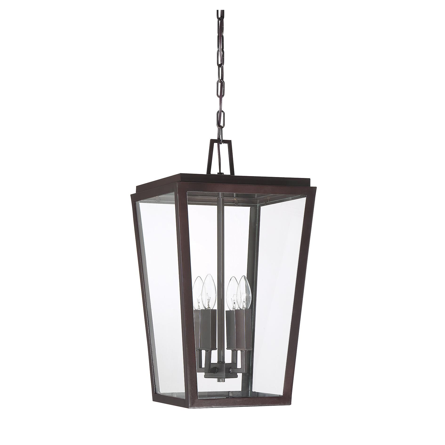 Shown in English Bronze finish and Clear glass