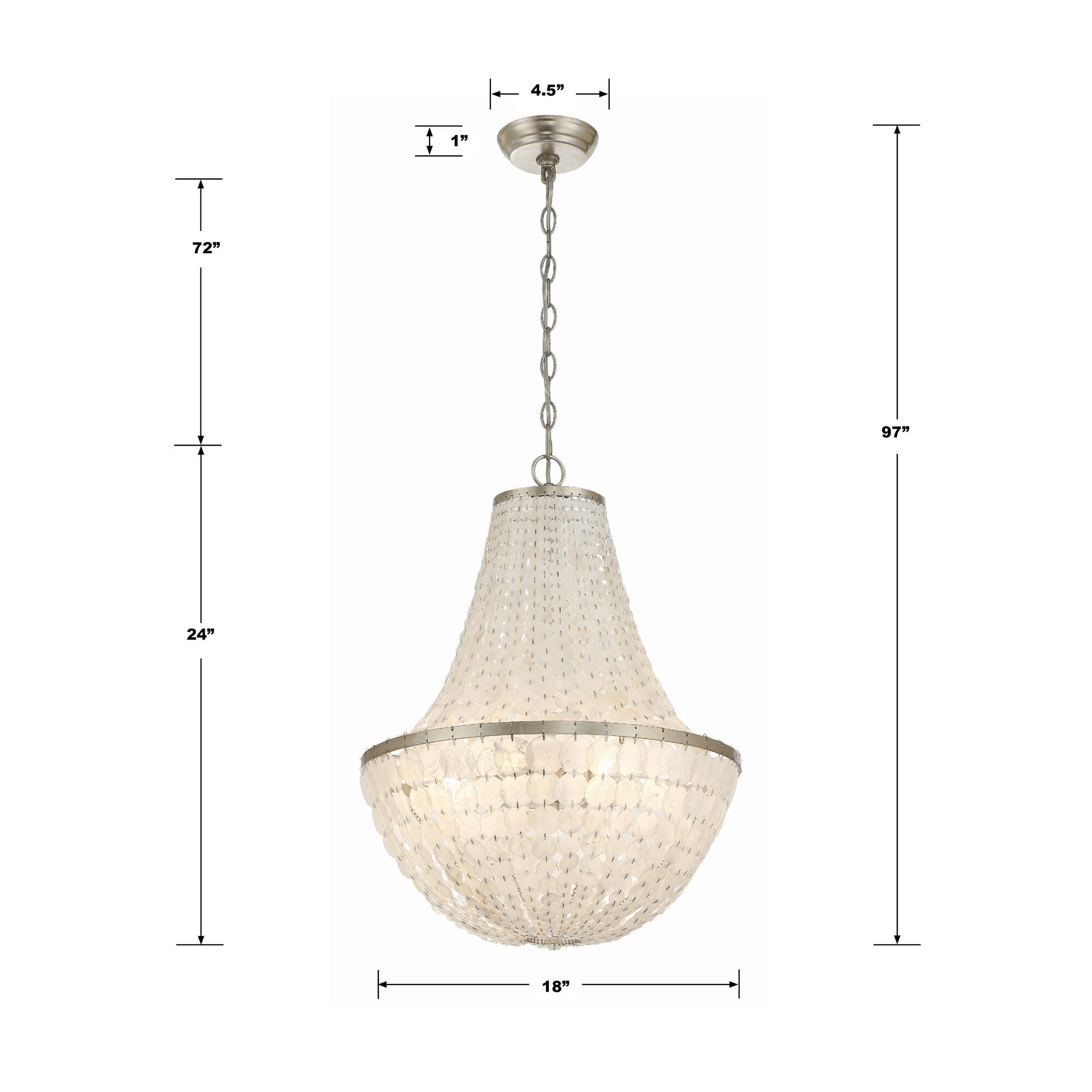 Shown in Antique Silver finish