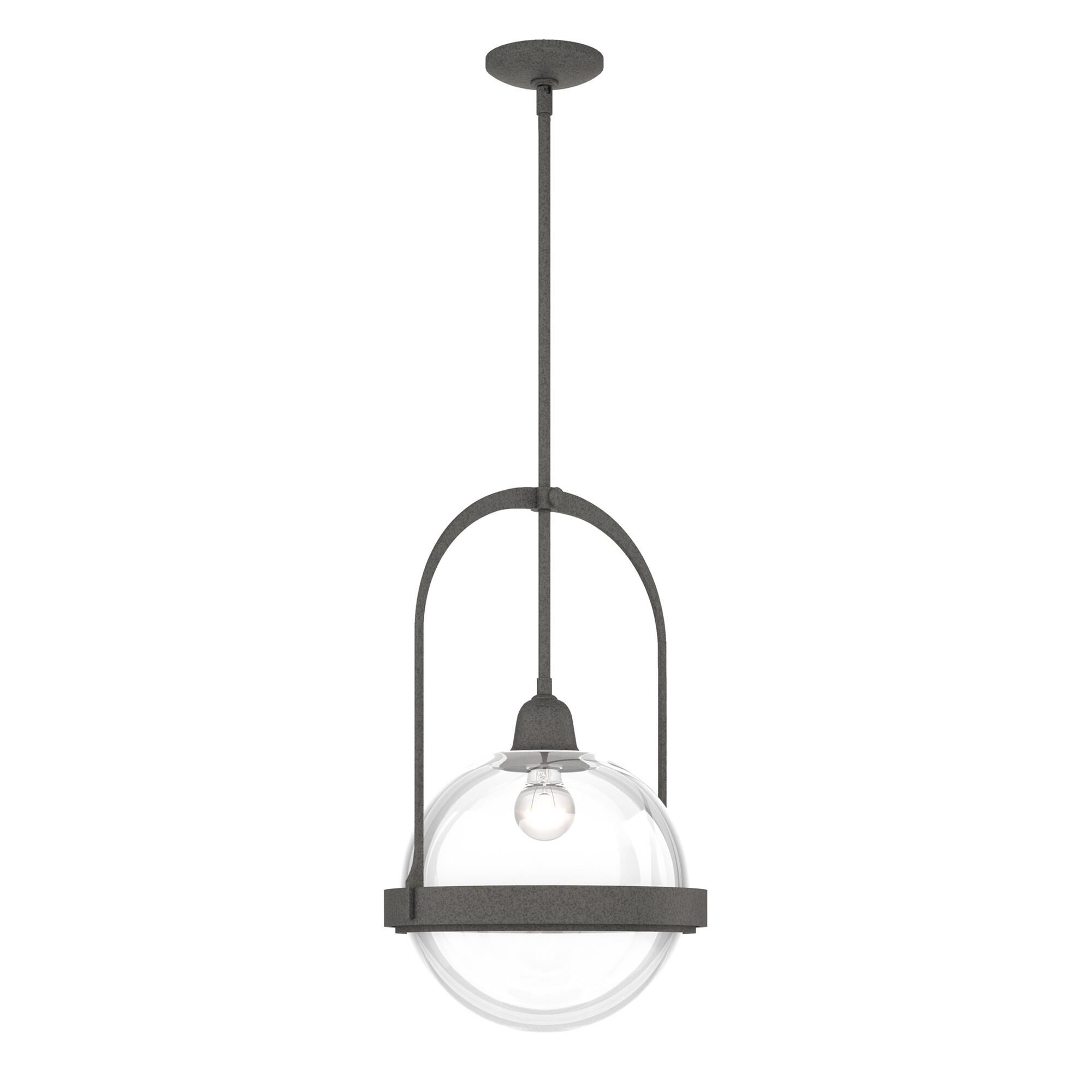 Shown in Natural Iron finish and Clear glass