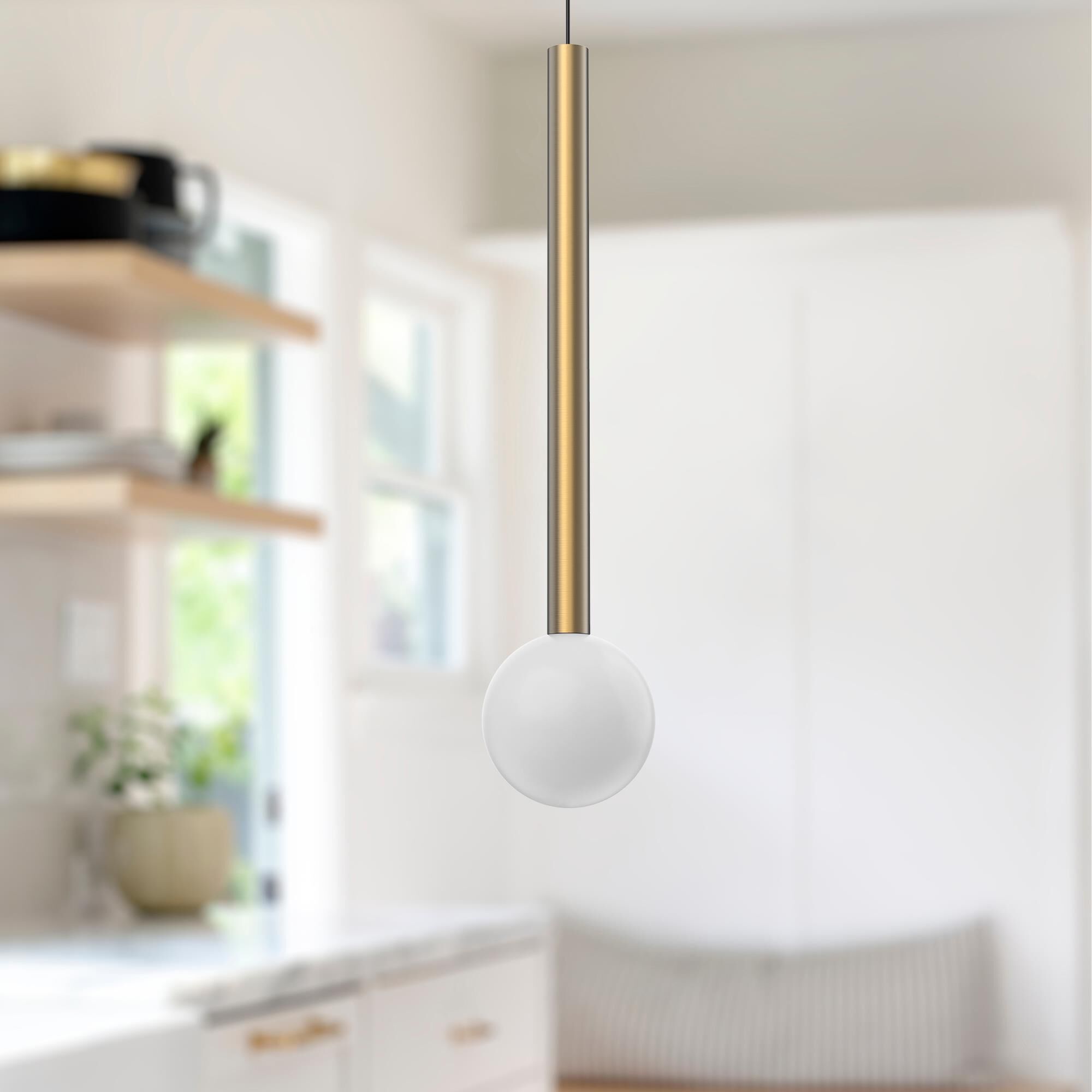Shown in Brushed Gold finish