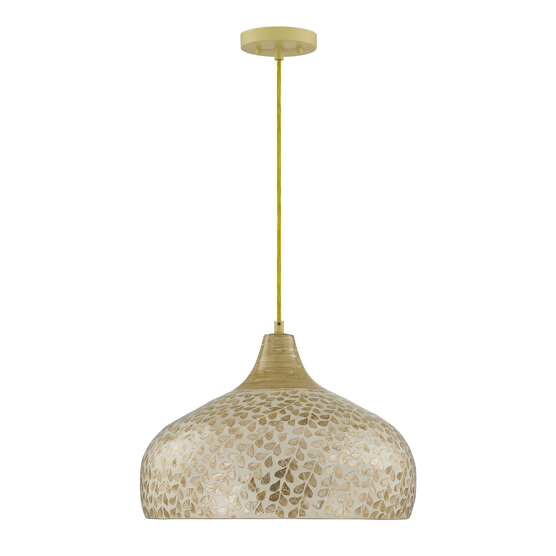 Shown in Ivory and Gold Shell finish