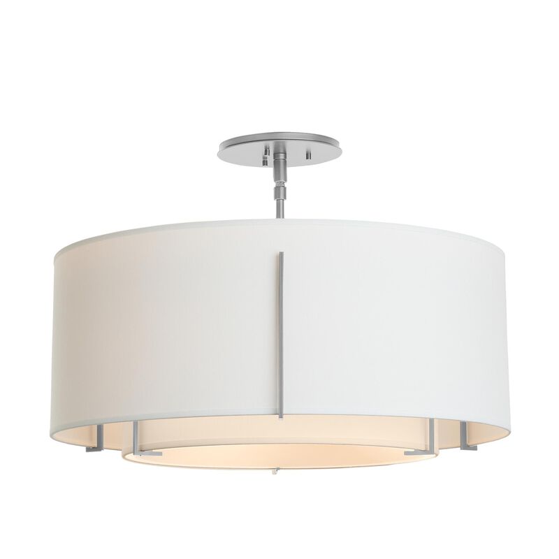 Exos 23 Inch 3 Light Semi Flush Mount by Hubbardton Forge