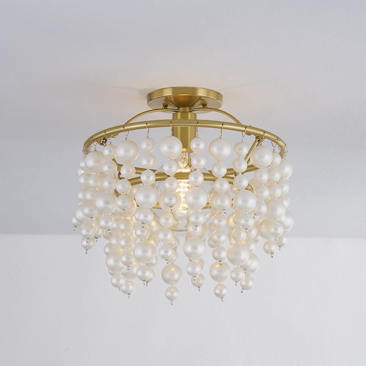 Kinsley 15 Inch Semi Flush Mount by Mitzi