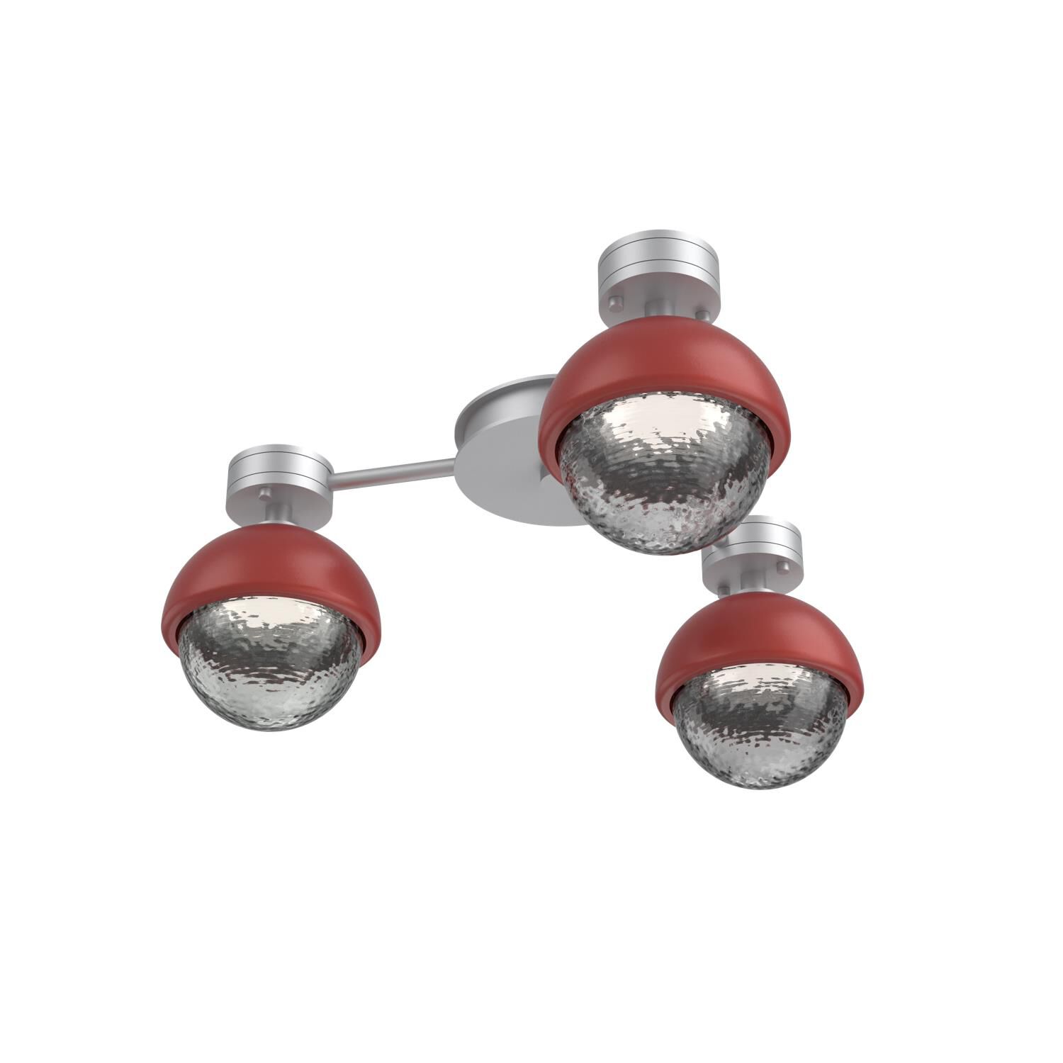 Shown in Classic Silver finish and Smoke glass and Cinnamon Red accent