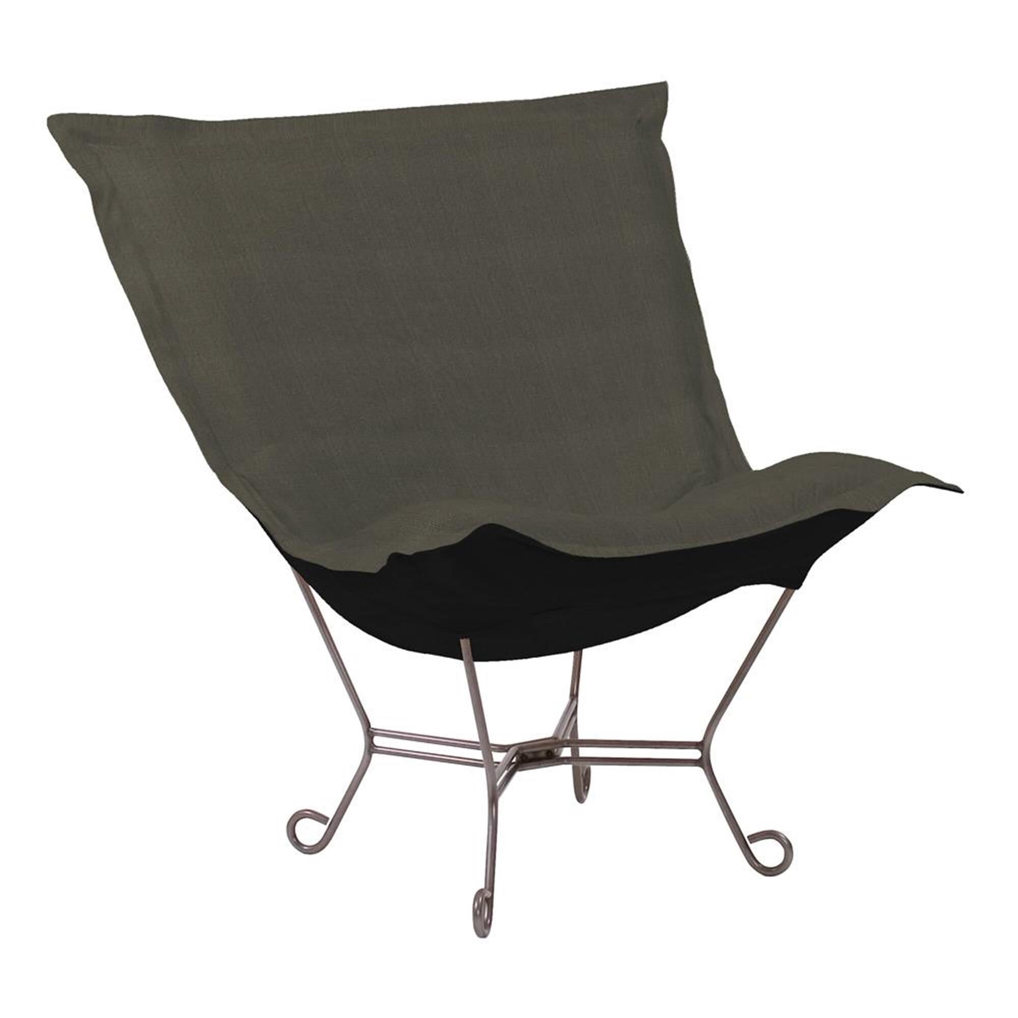 Scroll Puff Side Chair by Howard Elliott Collection