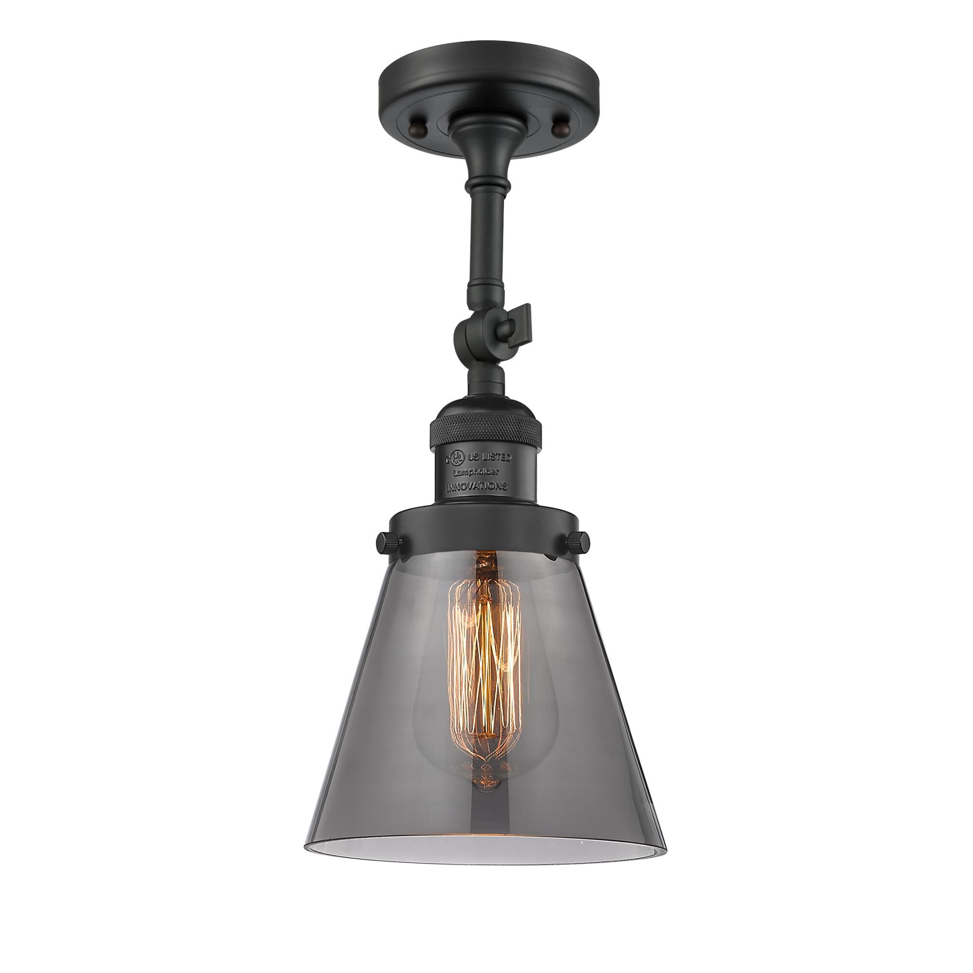 Bruno Marashlian Small Cone 6 Inch 1 Light Semi Flush Mount by Innovations Lighting