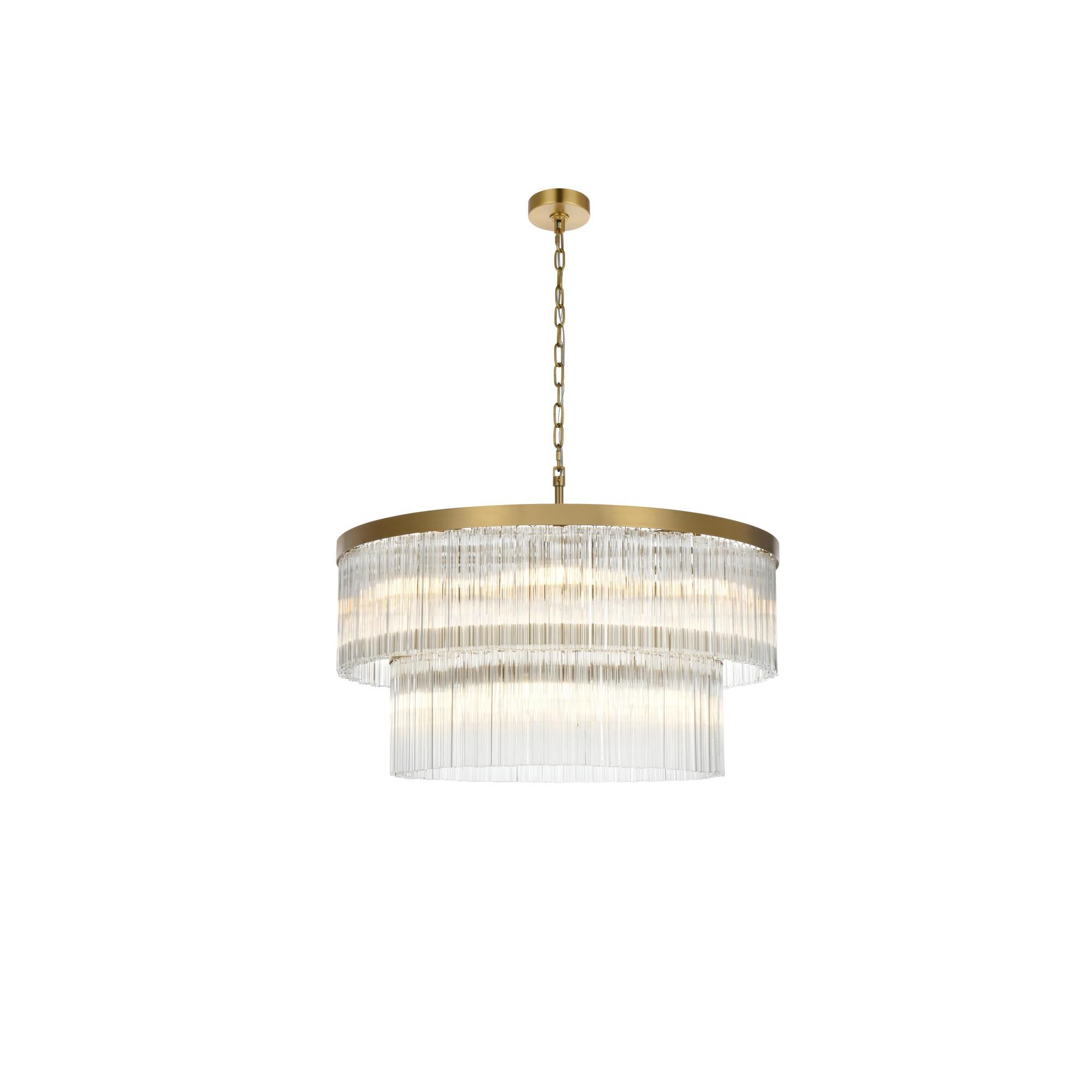 Harlow 32 Inch Chandelier by Elegant Lighting