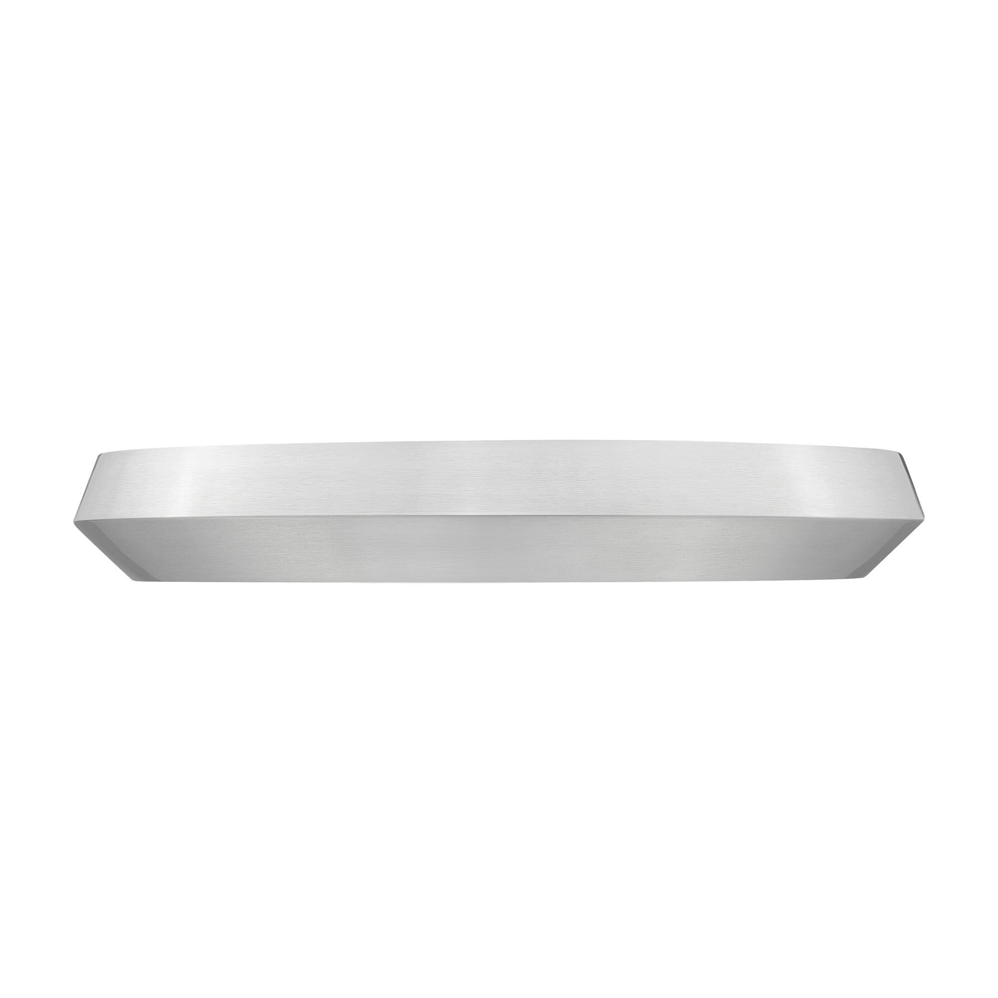 Shown in Brushed Nickel finish and White glass