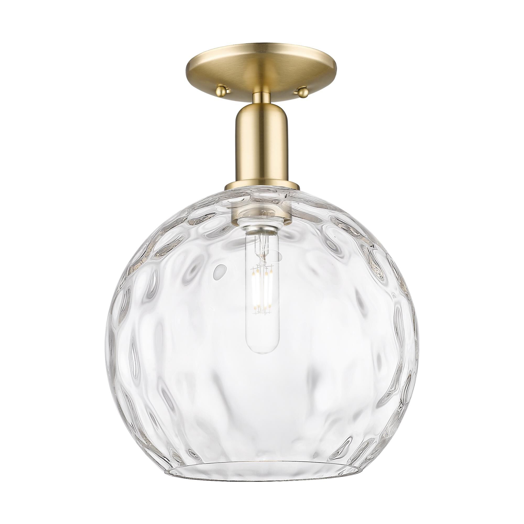 Shown in Champagne Bronze finish and Clear Water glass