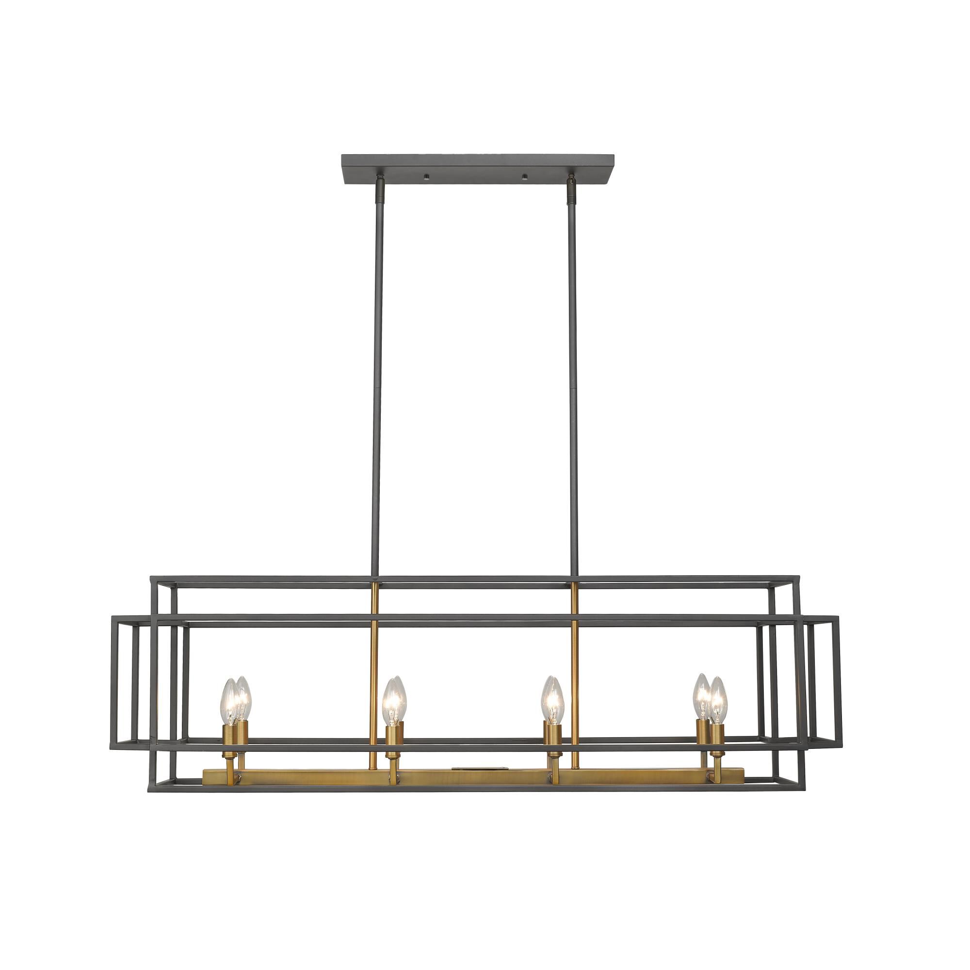 Shown in Bronze + Olde Brass finish and --- glass and --- shade