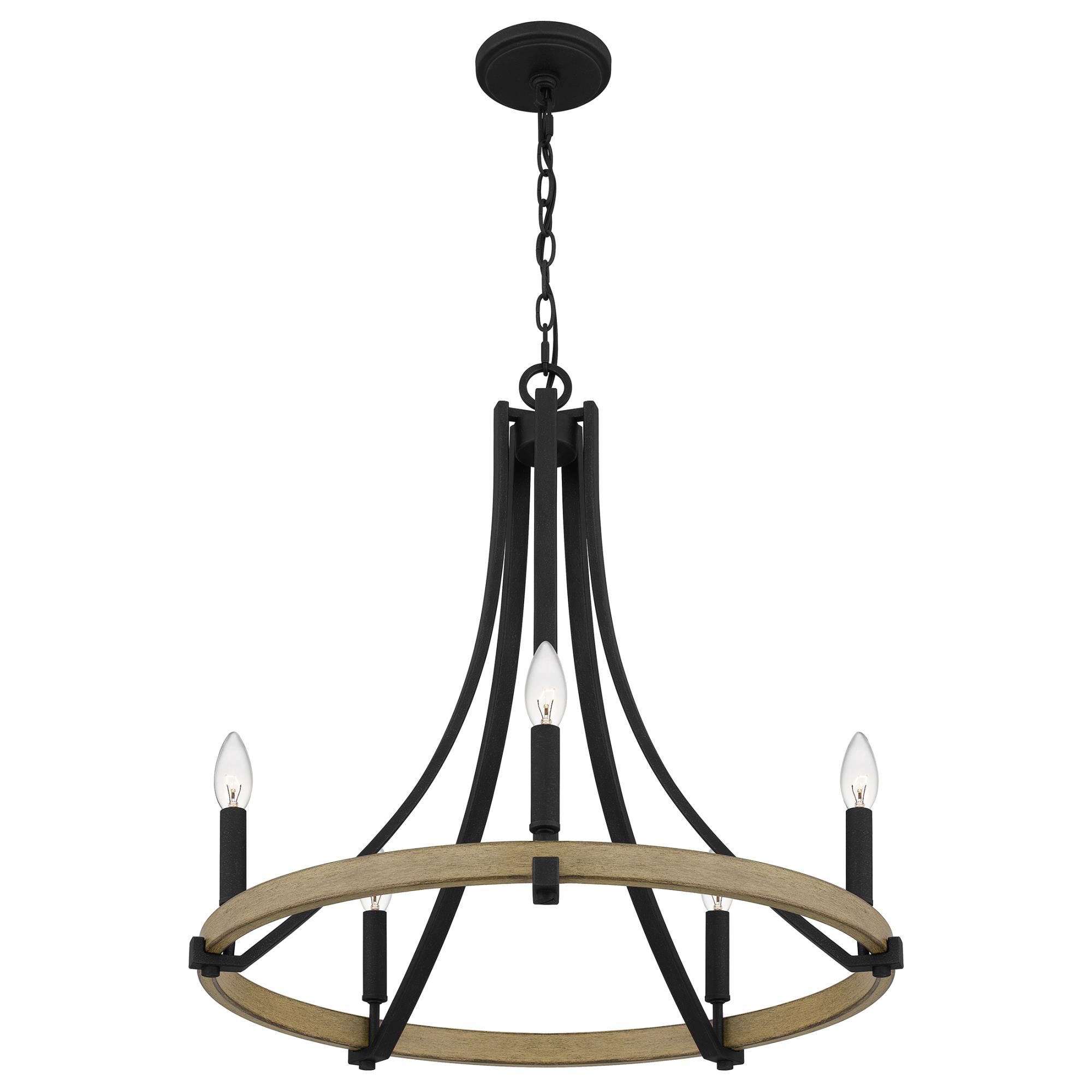 Colombes 24 Inch 5 Light Chandelier by Quoizel